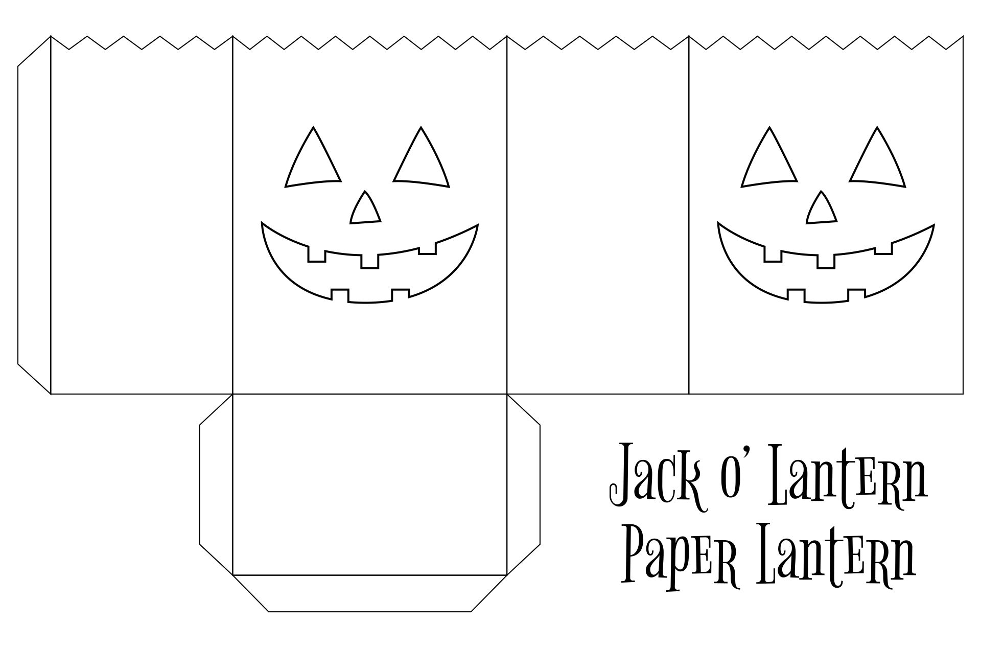 Printable Halloween Paper Crafts Templates