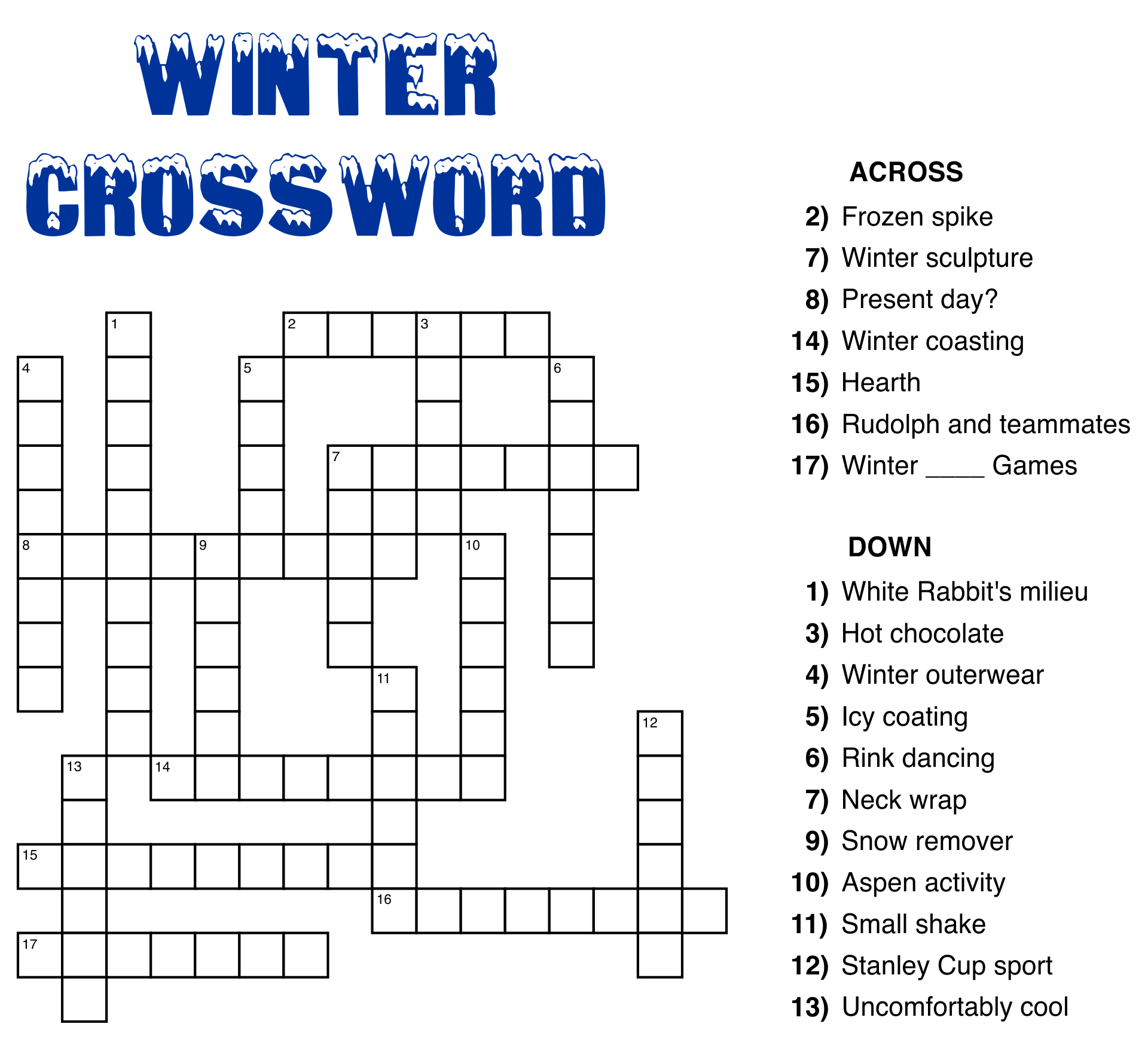free printable sudoku and crossword puzzles