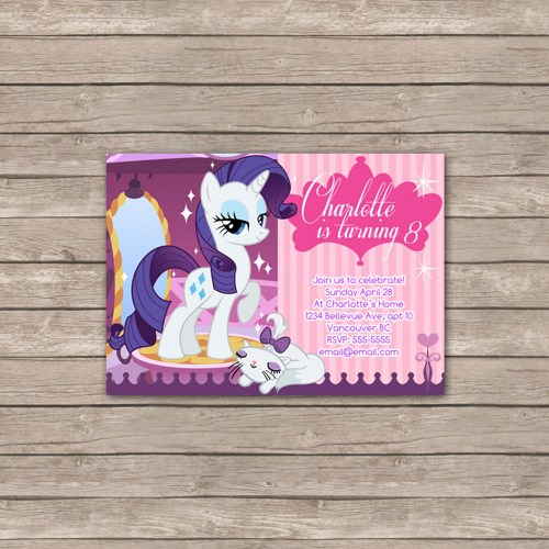 My Little Pony Birthday Card Printable