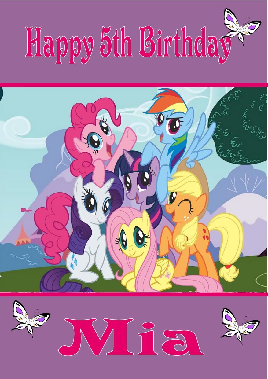 My Little Pony Birthday Card