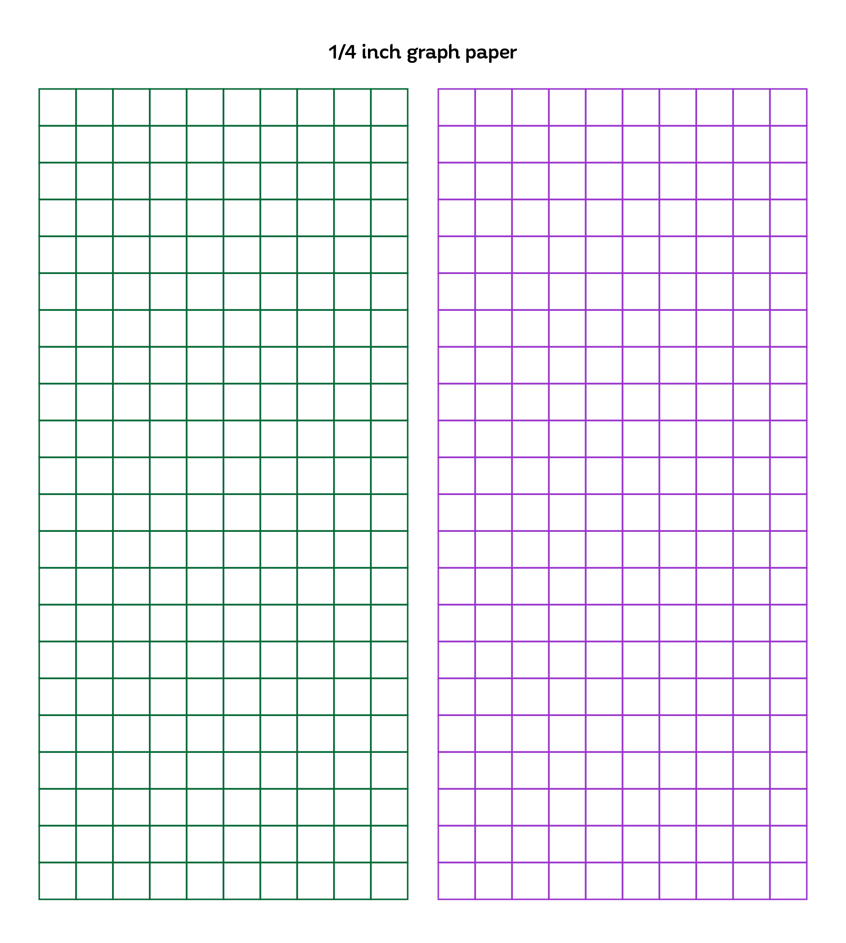 Printable squared paper