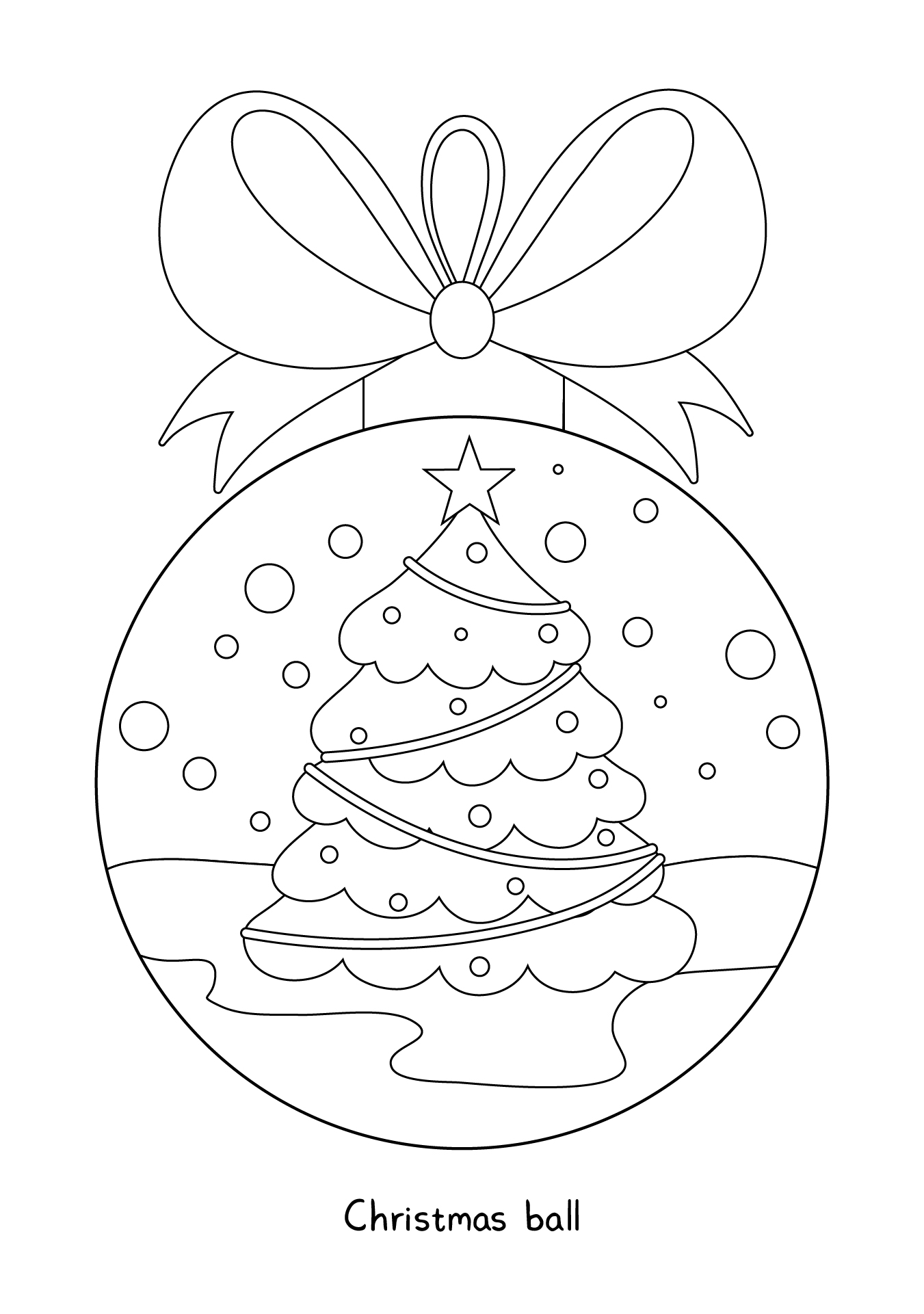 Printable Christmas Ornaments To Color Printable World Holiday