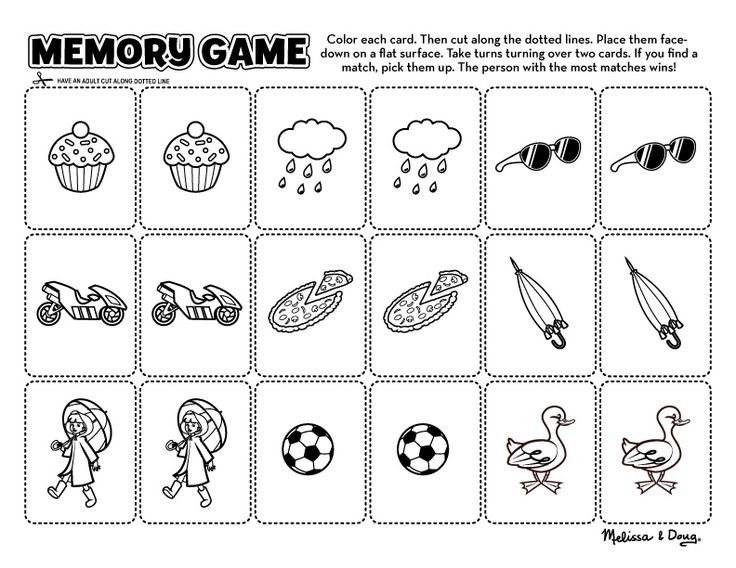 3 Best Images of Memory Game Printable Worksheets - Free Memory ...