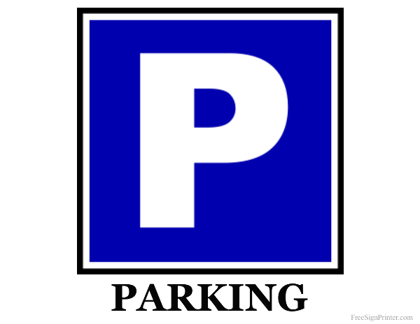 Printable Parking Signs