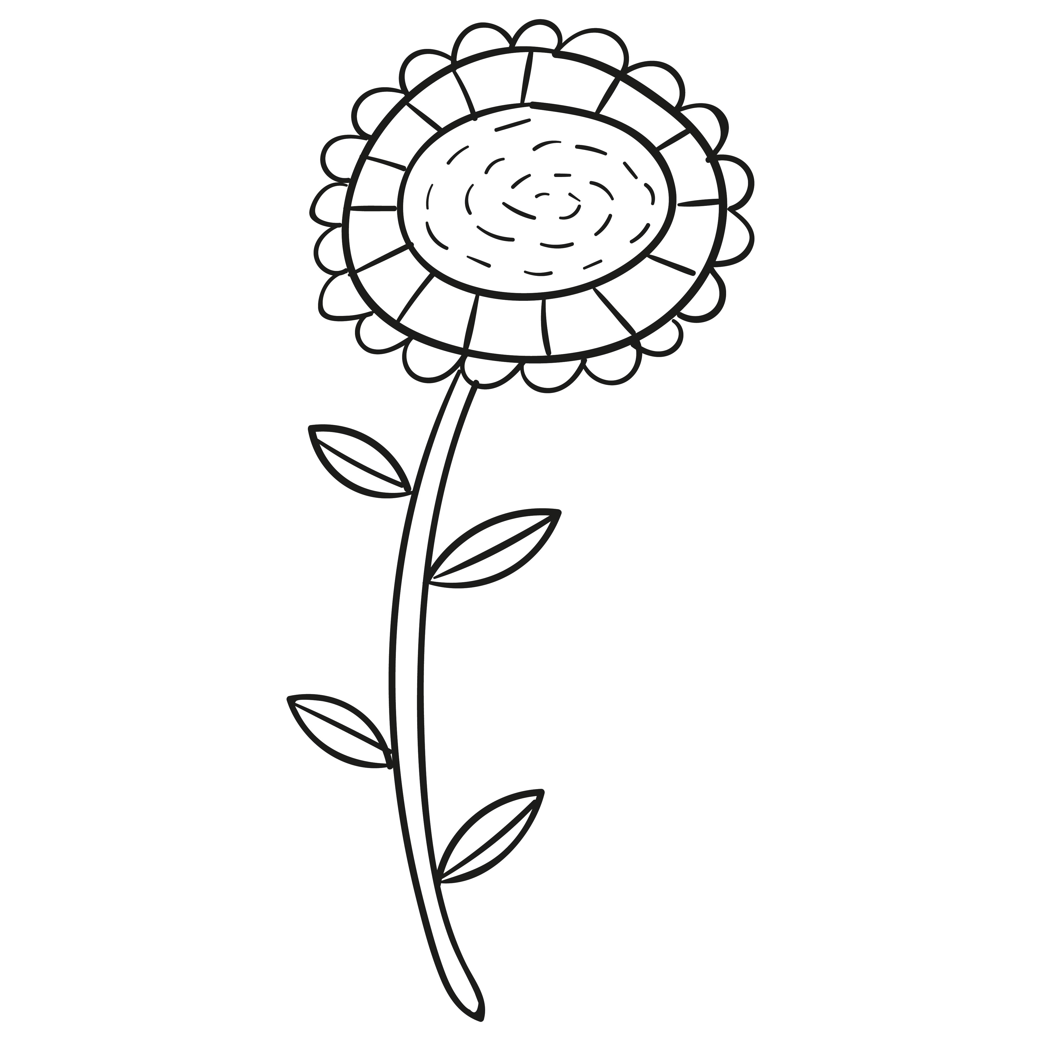 Sunflower Cut Out Template Printable