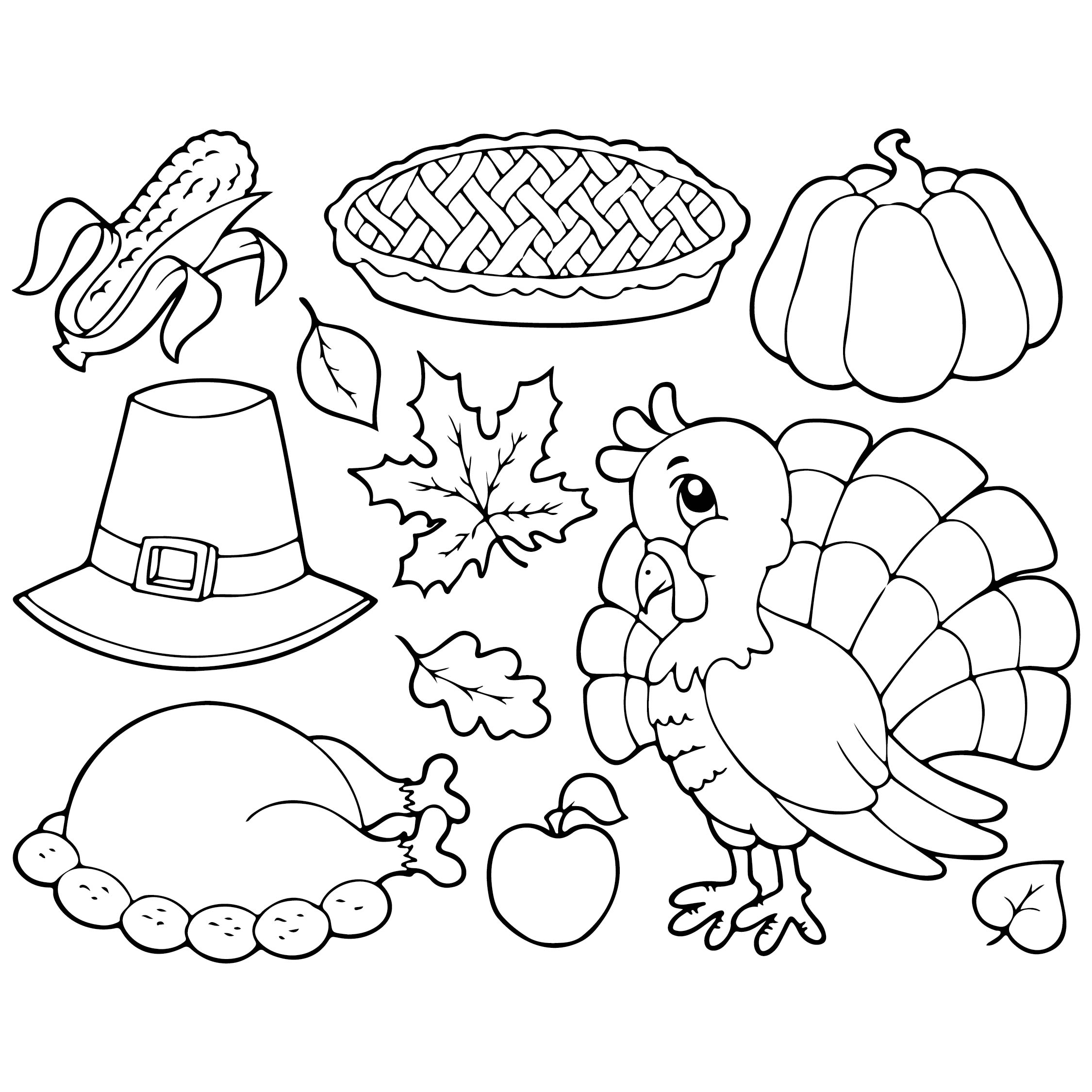 Pre School  Printables Thanksgiving