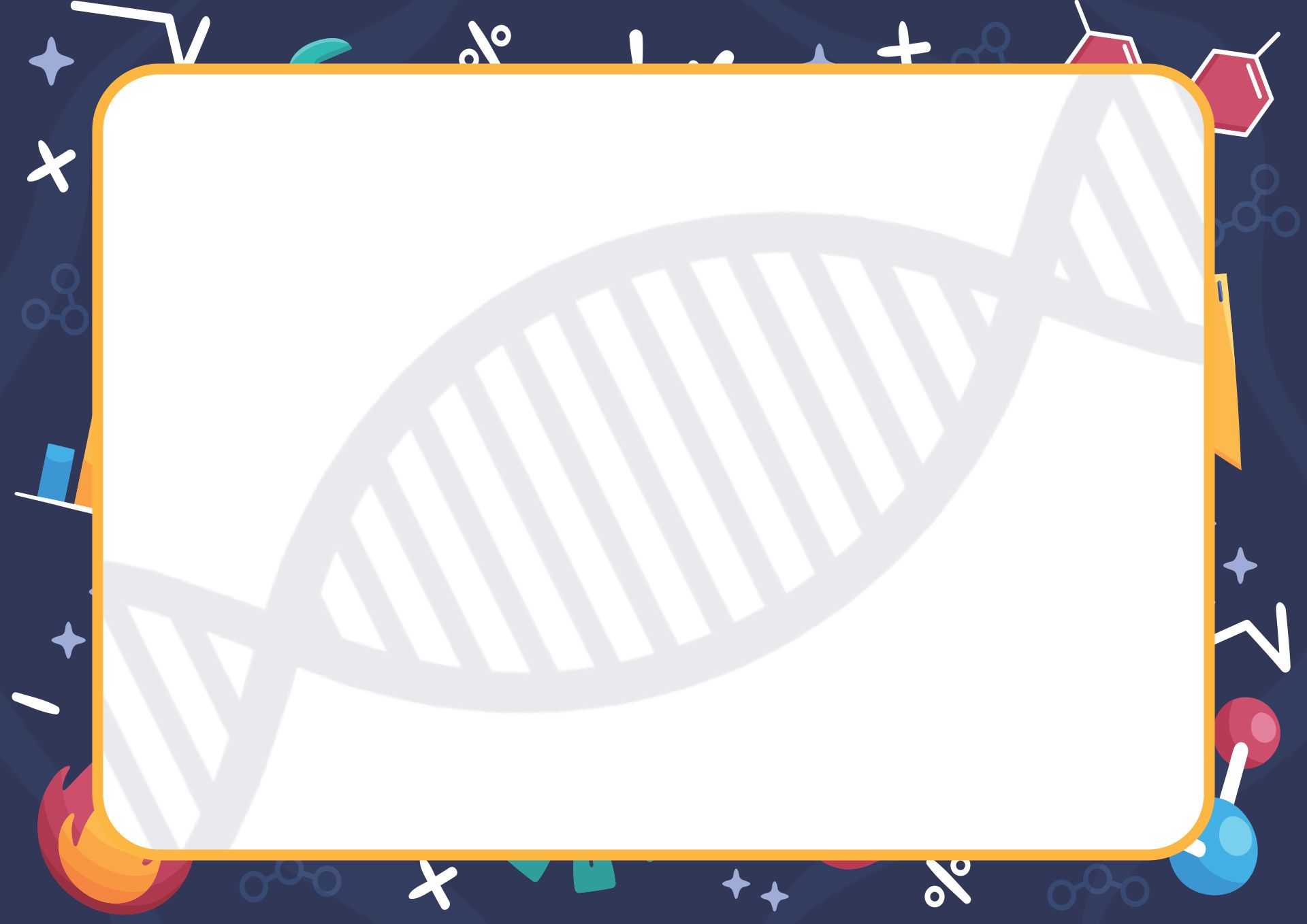 Science Border Design Printable