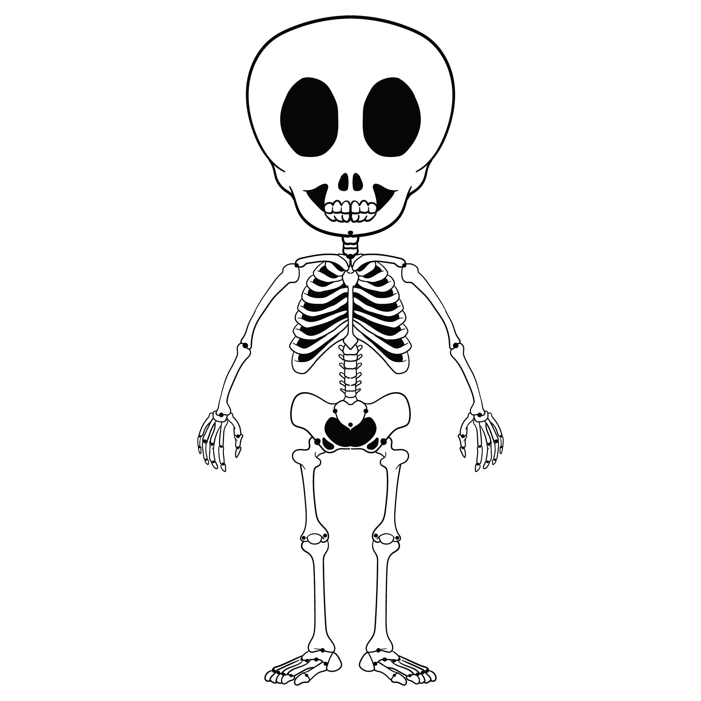 Printable Skeleton Cut Out