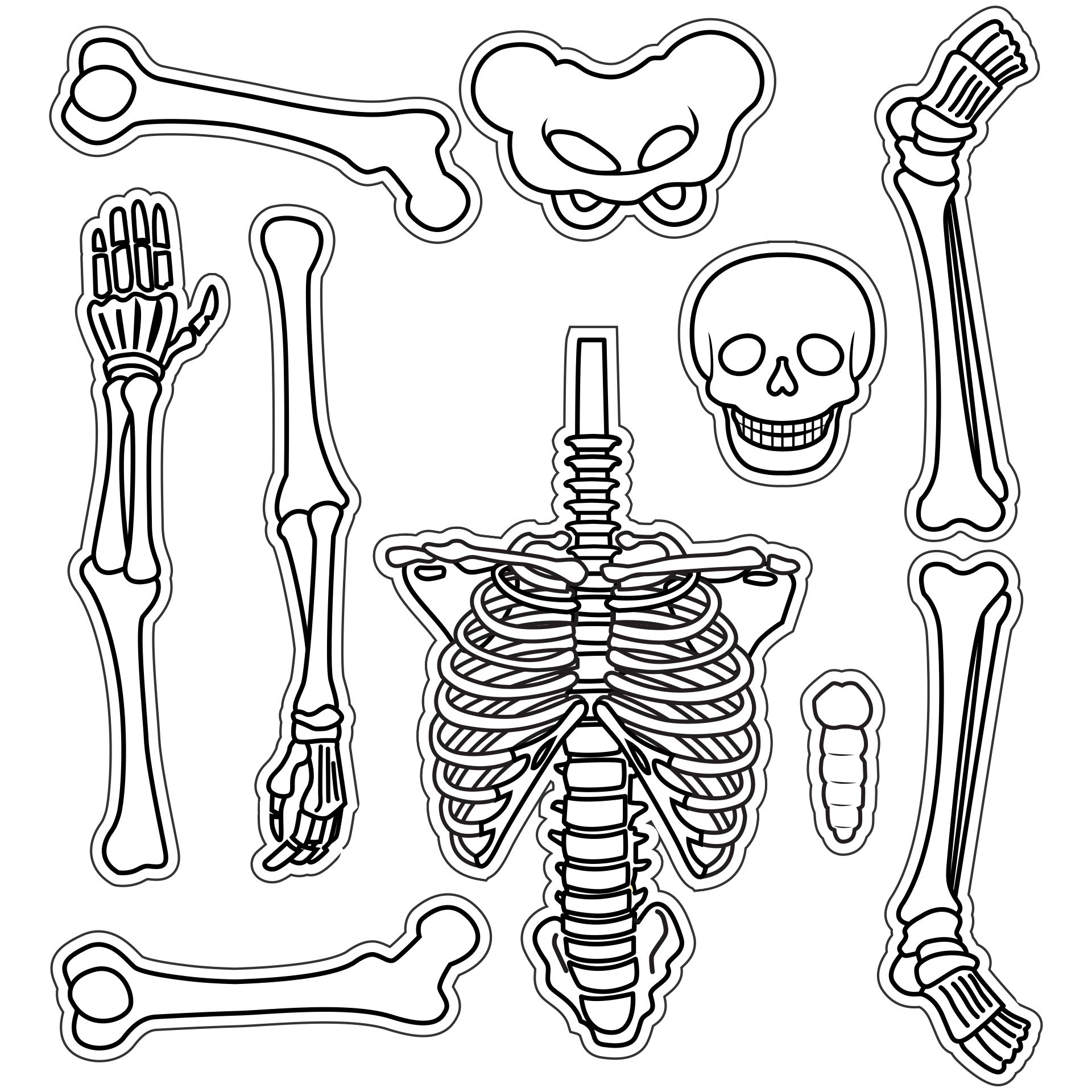 printable-skeleton-template