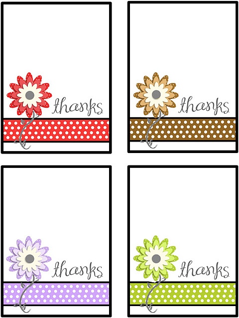 Printable Thank You Notes