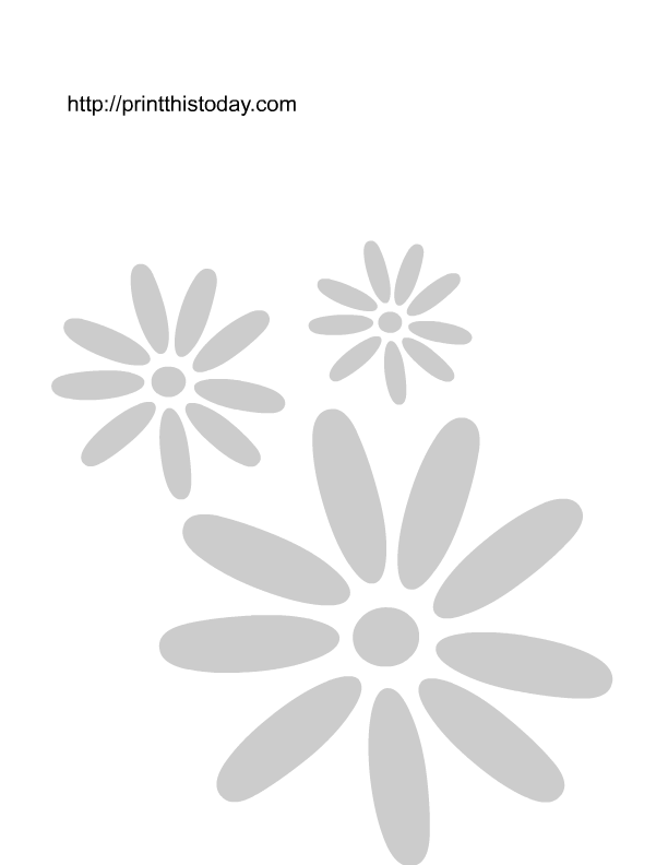 Stencil Flowers Printable Free