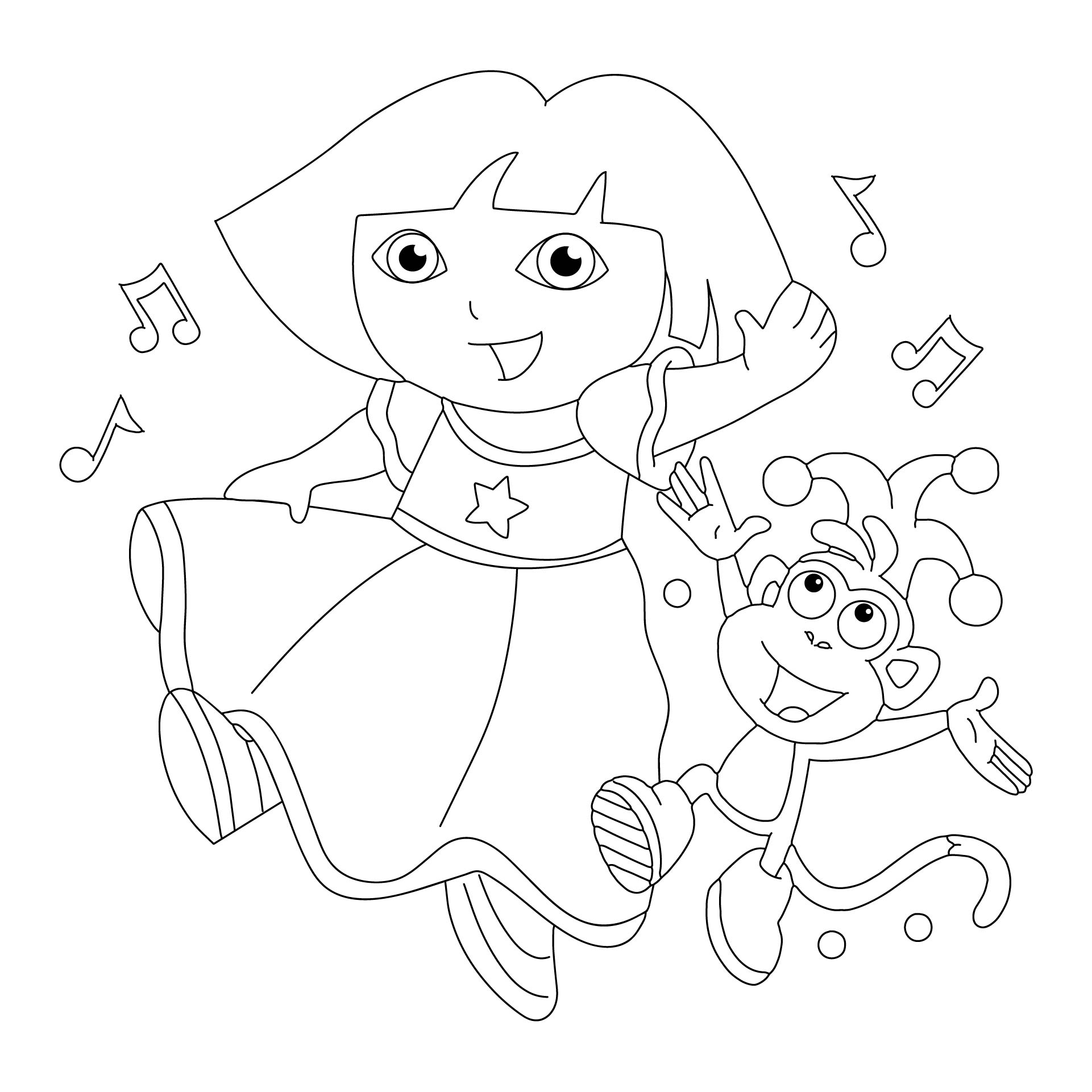 Dora Coloring Pages Printable