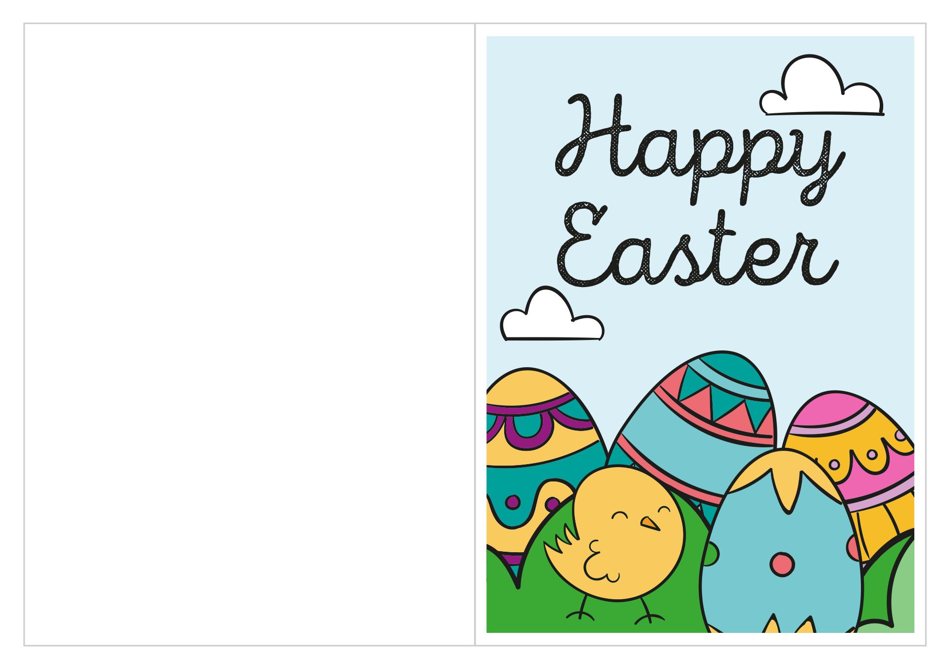 Bunny Printable Easter Cards