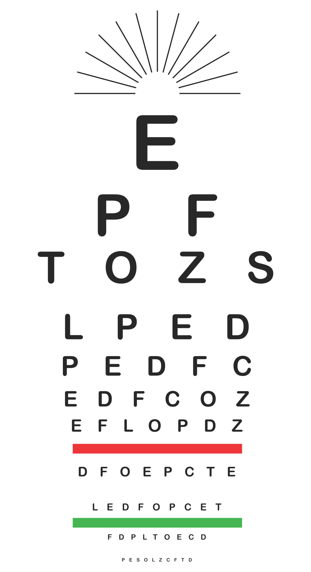 Printable Leaf Eye Chart Free Download