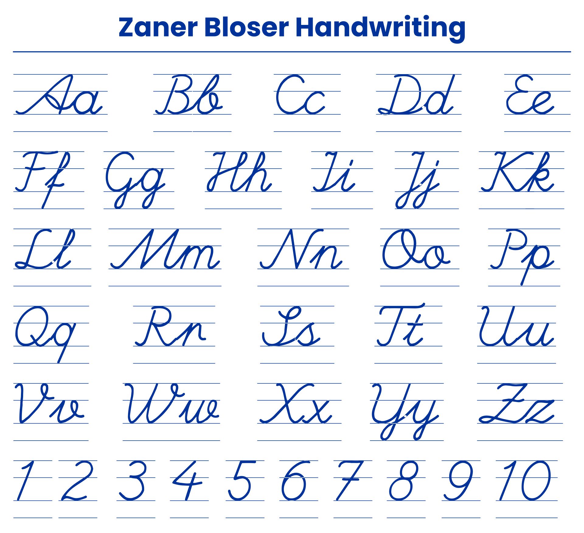 Printable Zaner Bloser Handwriting Paper Printable Word Searches