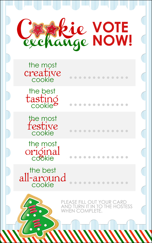 5 Best Free Printable Cookie Exchange Invitation Template PDF For Free 