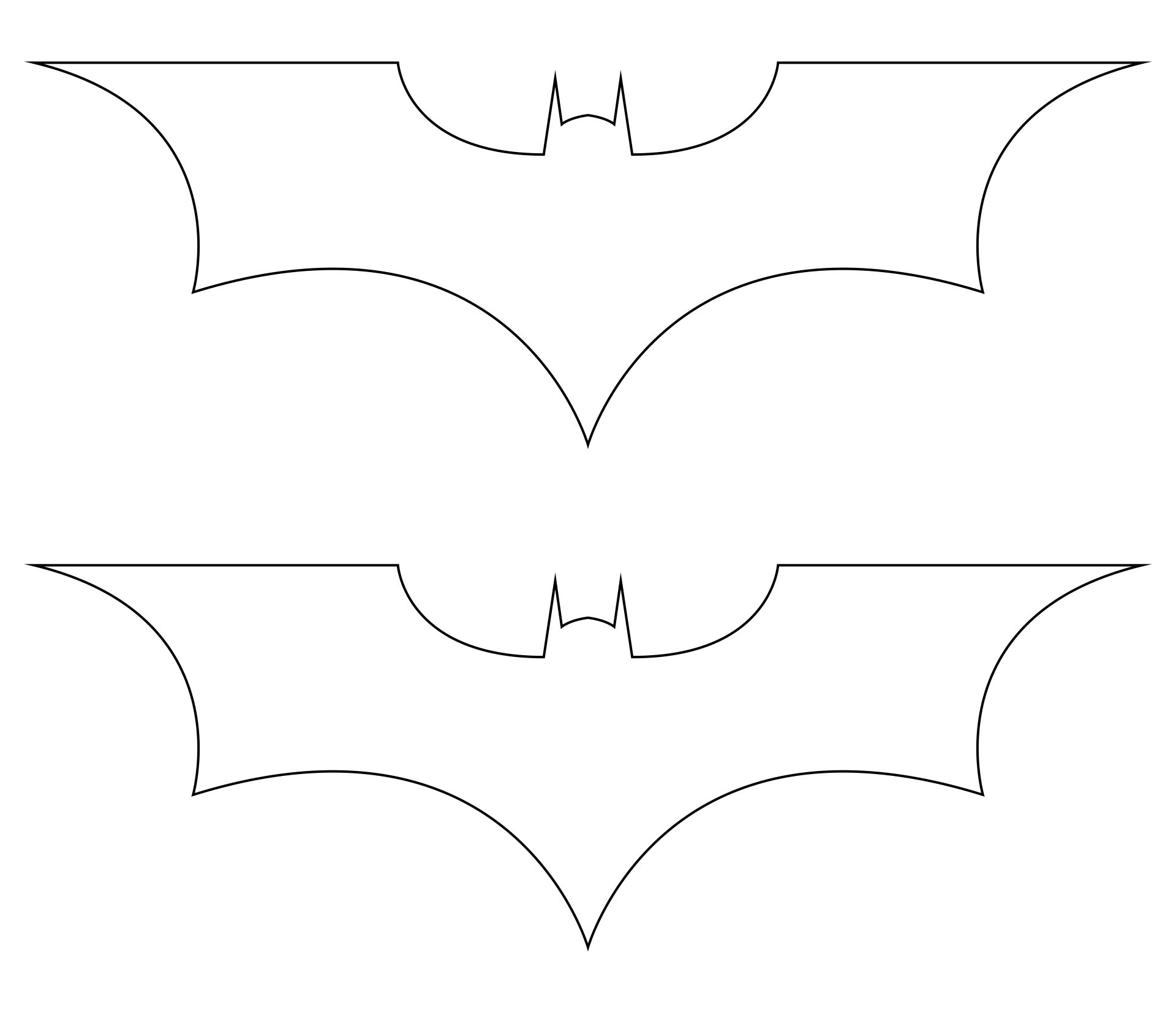 Bat Outline Printable - Printable World Holiday