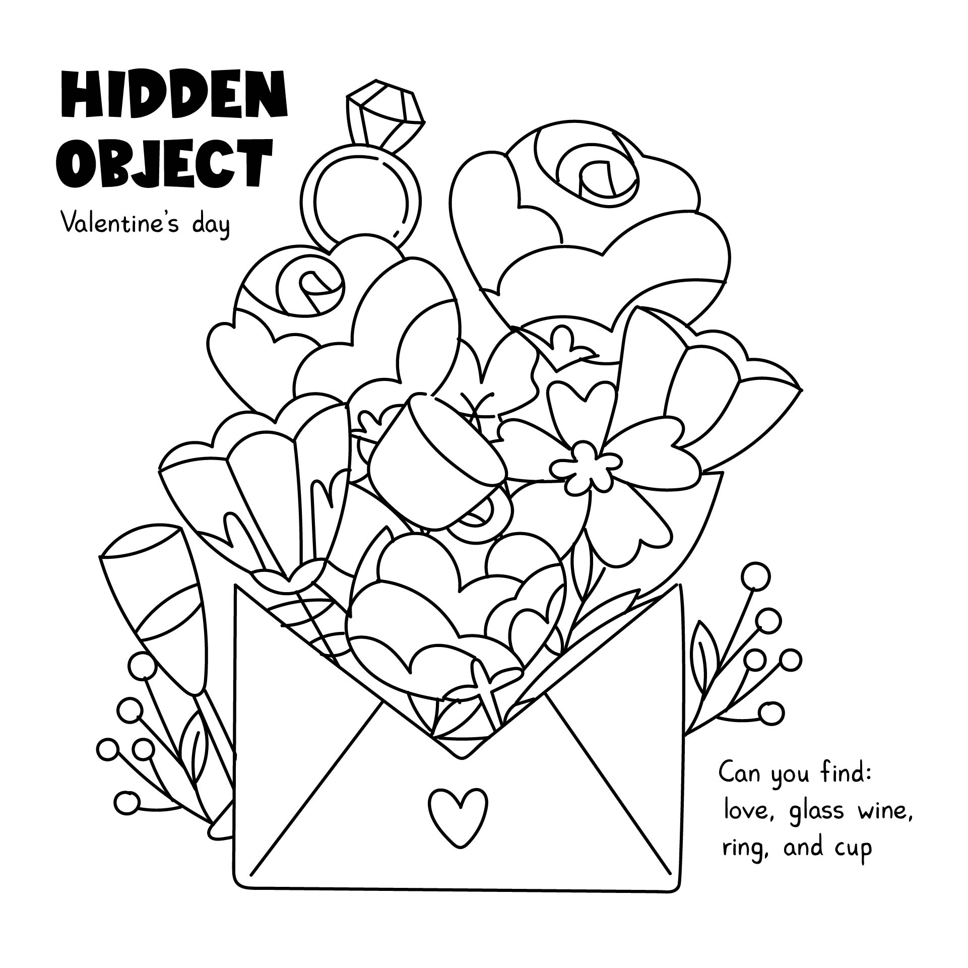 Valentine Hidden Pictures 10 Free PDF Printables Printablee