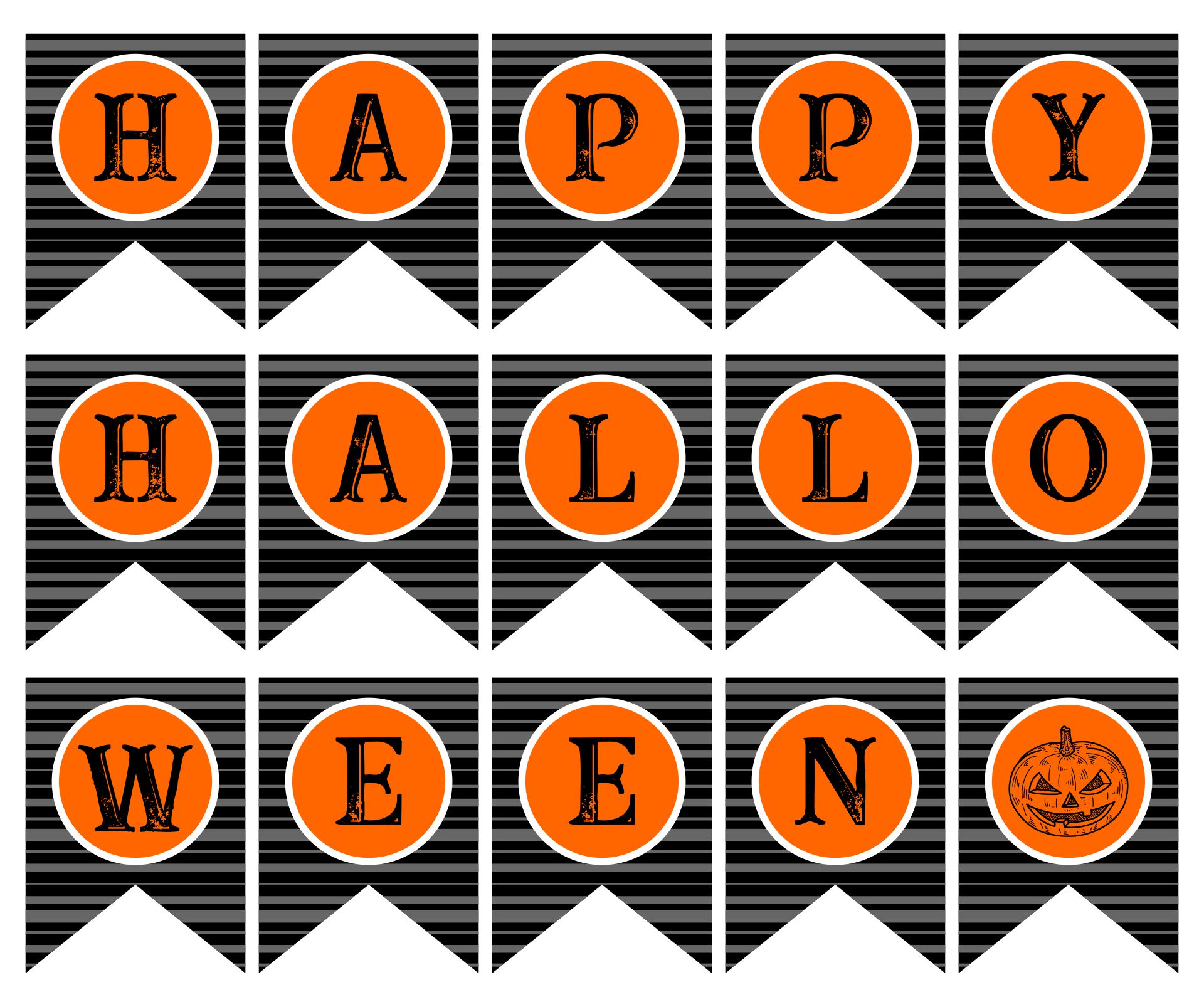 Halloween Banner Printable