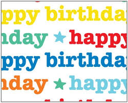 Happy Birthday Wrapping Paper Print