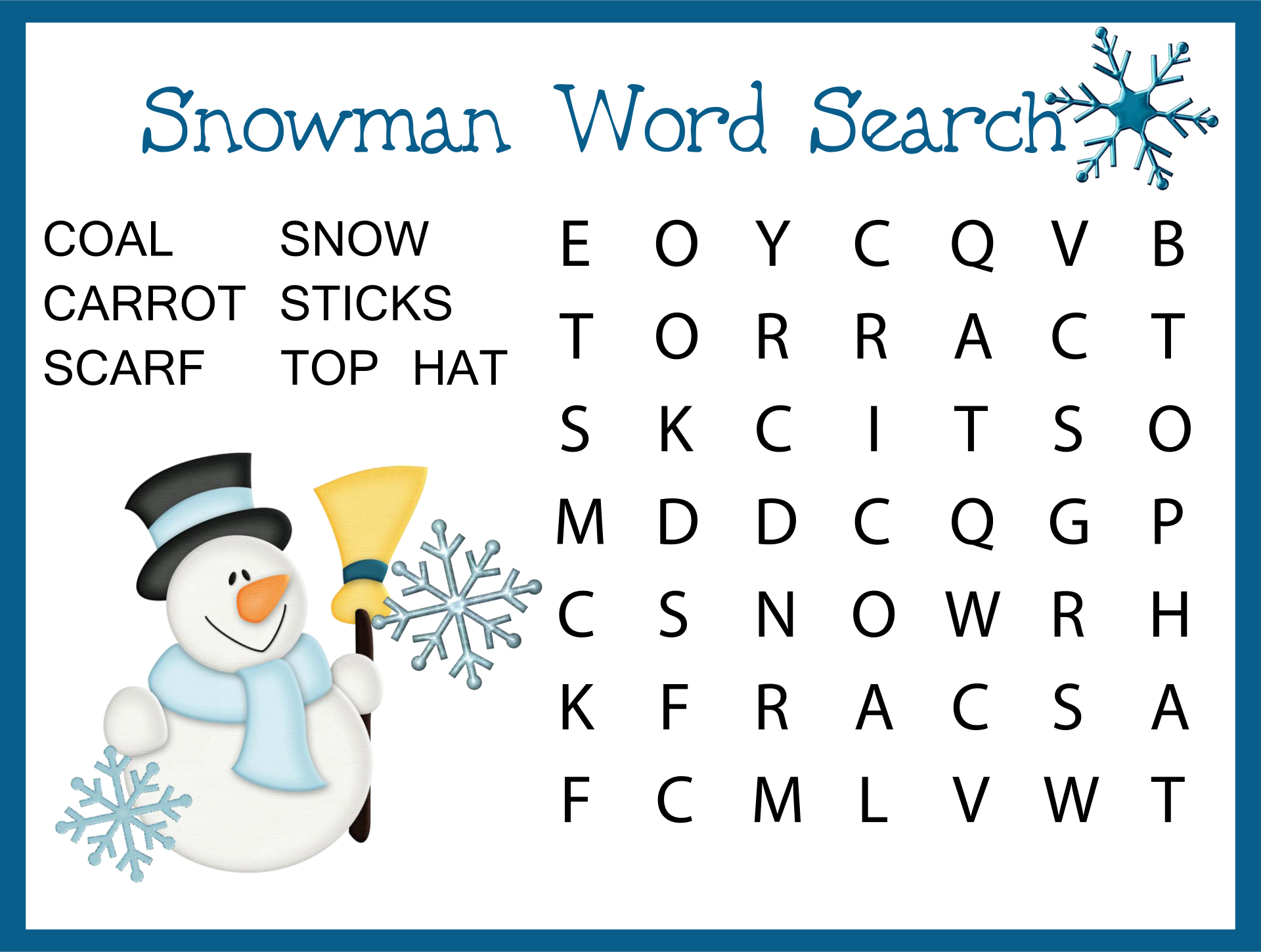 15 Best Kids Christmas Word Search Printable Printablee