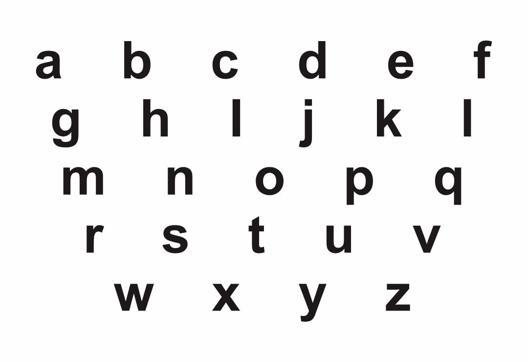 Printable Lowercase Alphabet Letters