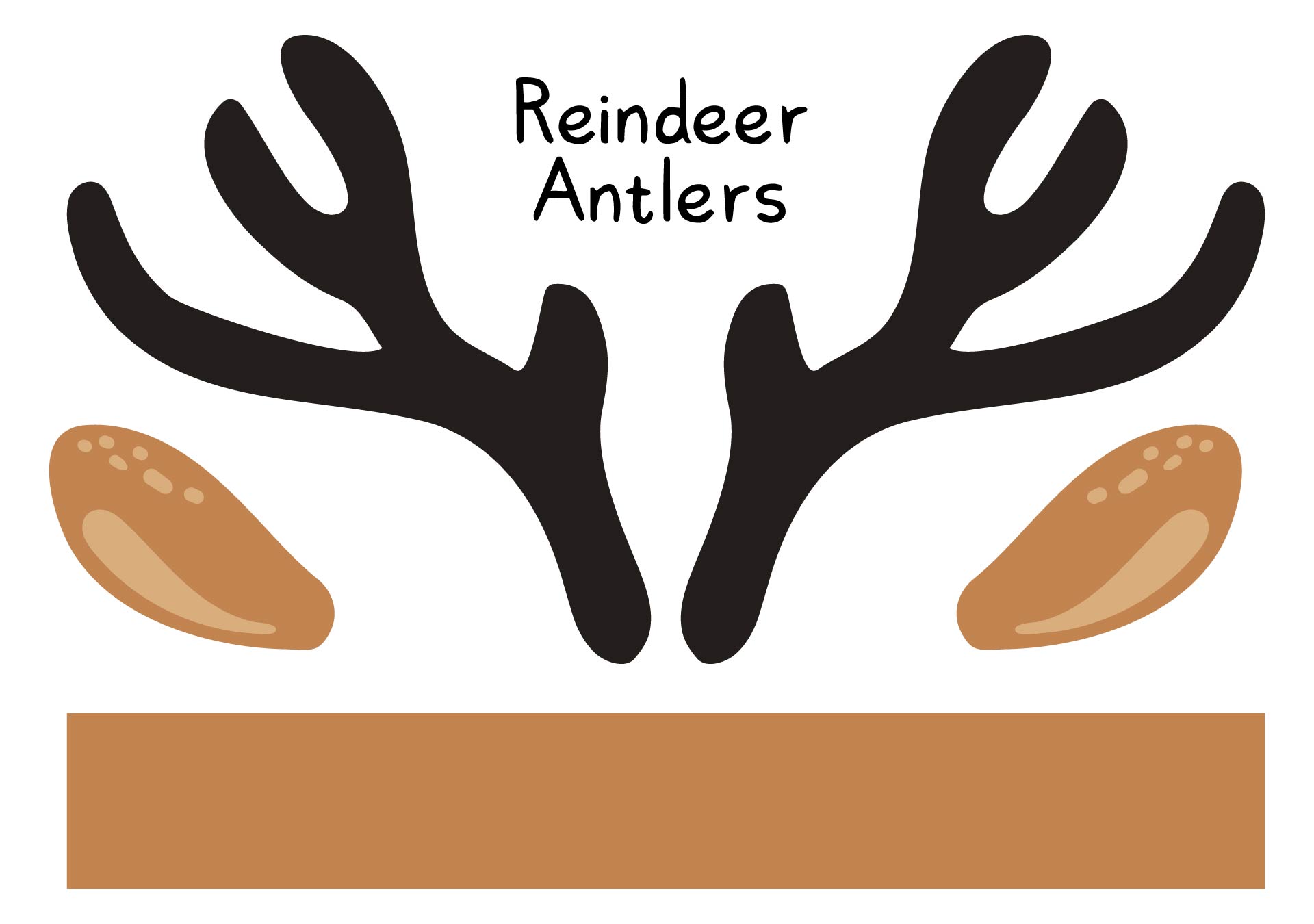 6 Best Images of Antler Pattern Printable - Free Reindeer Antler ...