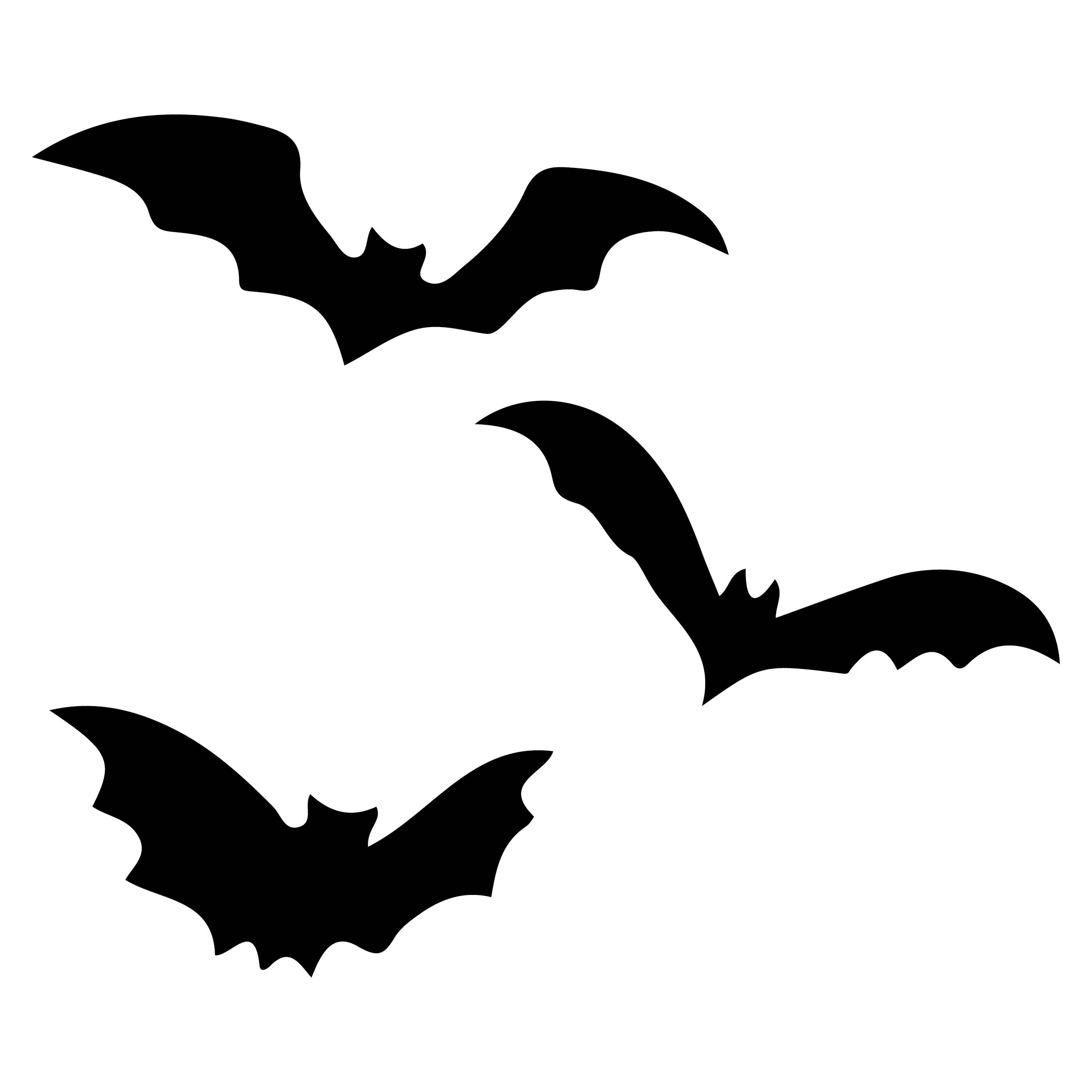 Halloween Bat Stencils - 15 Free PDF Printables | Printablee