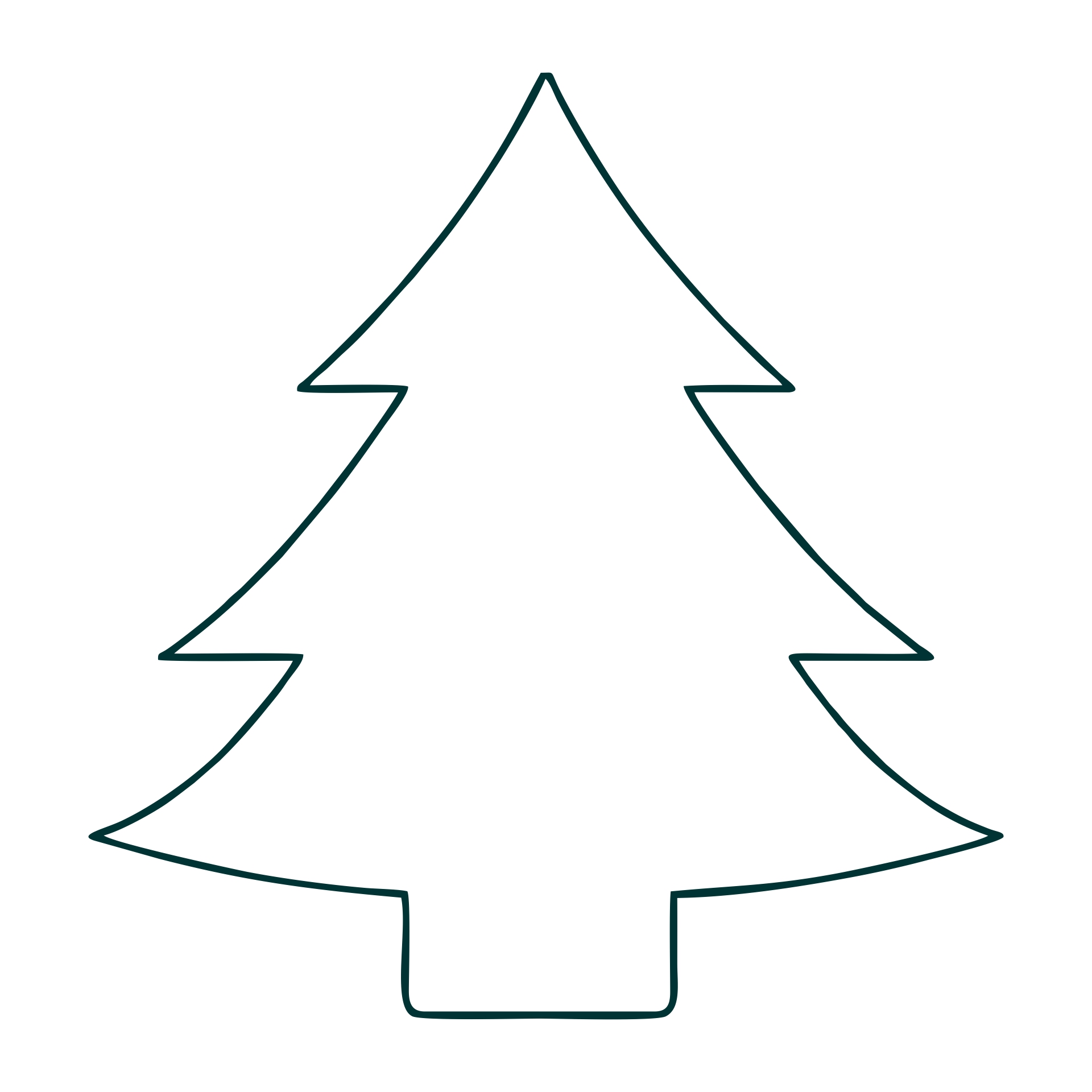 Large Printable Christmas Tree Template Free - Printable Templates