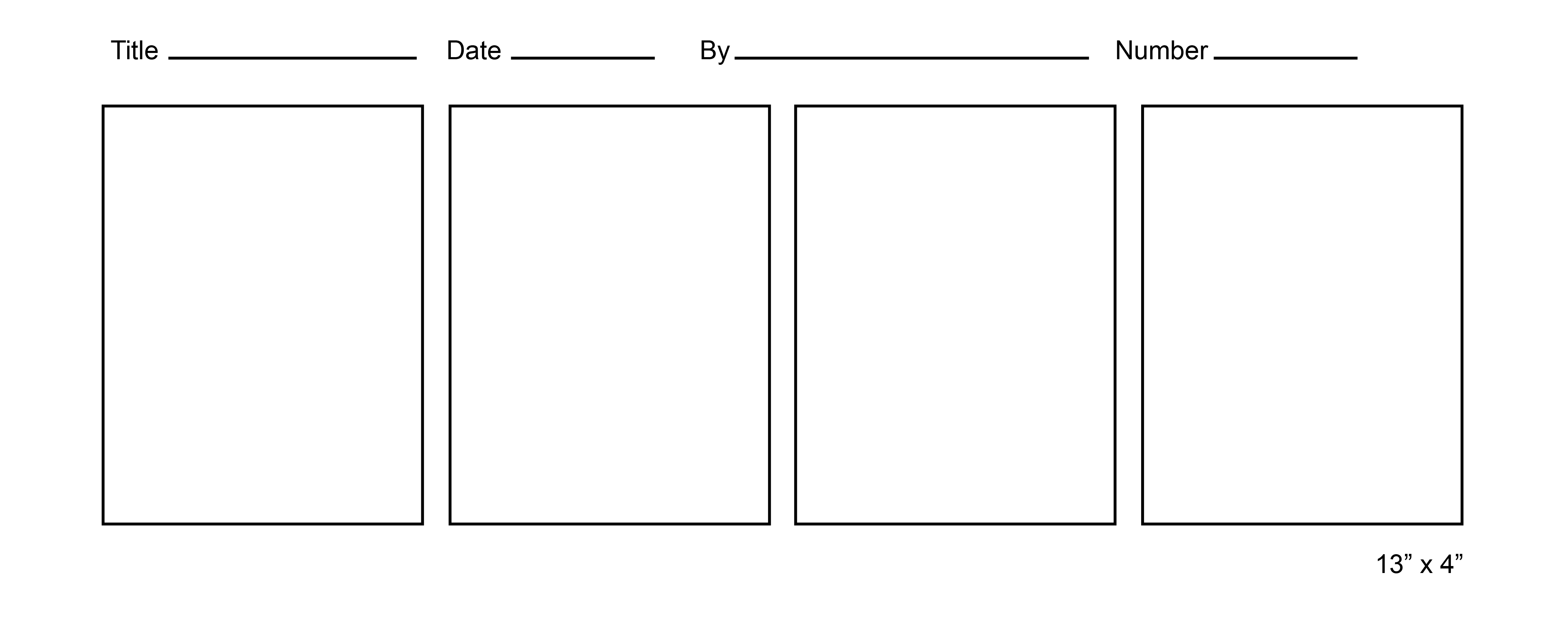 Comic Strip Template Printable