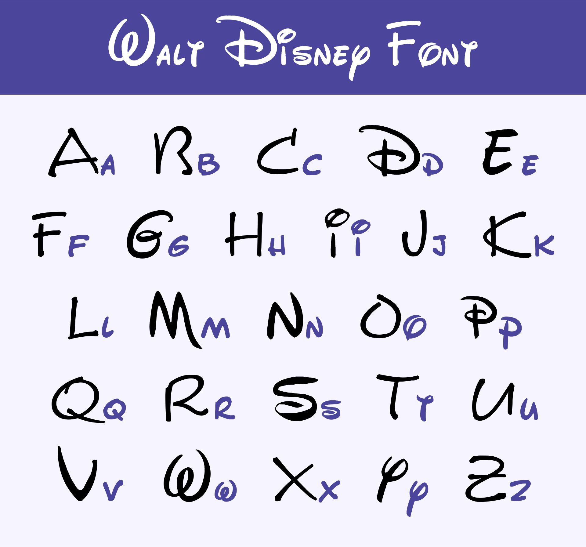 Disney Printable Letters