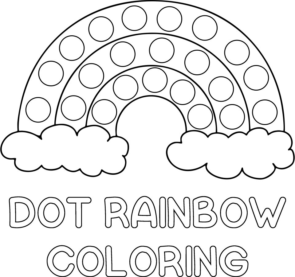 12 Best Free Dot Rainbow Printable