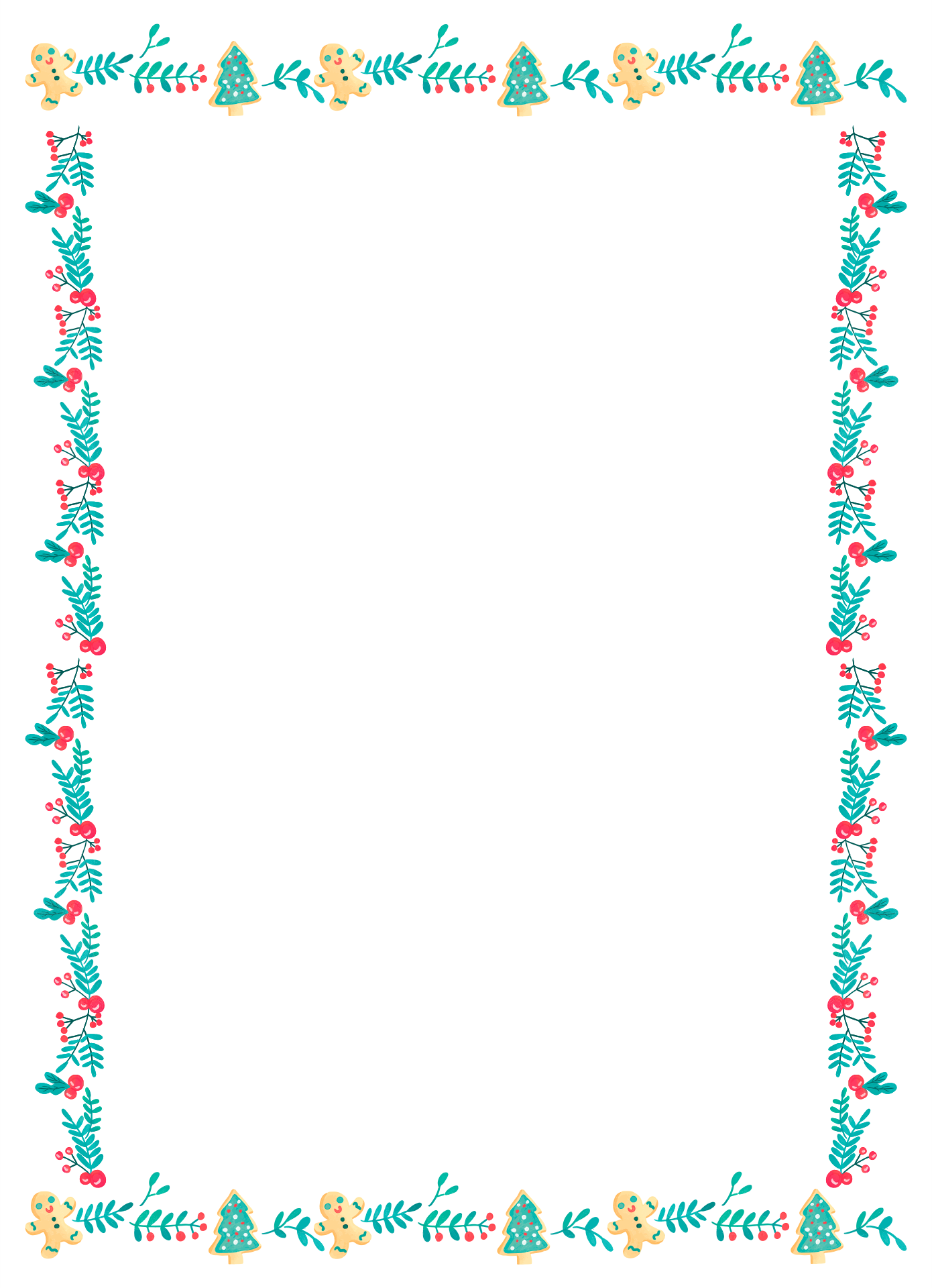 holiday letter border clipart