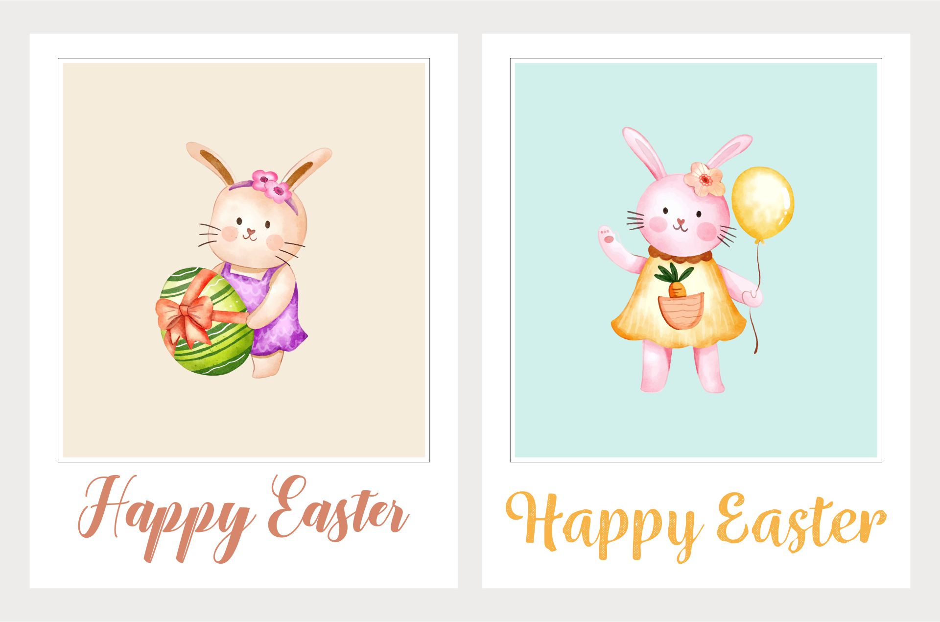 Easter Postcards 10 Free PDF Printables Printablee