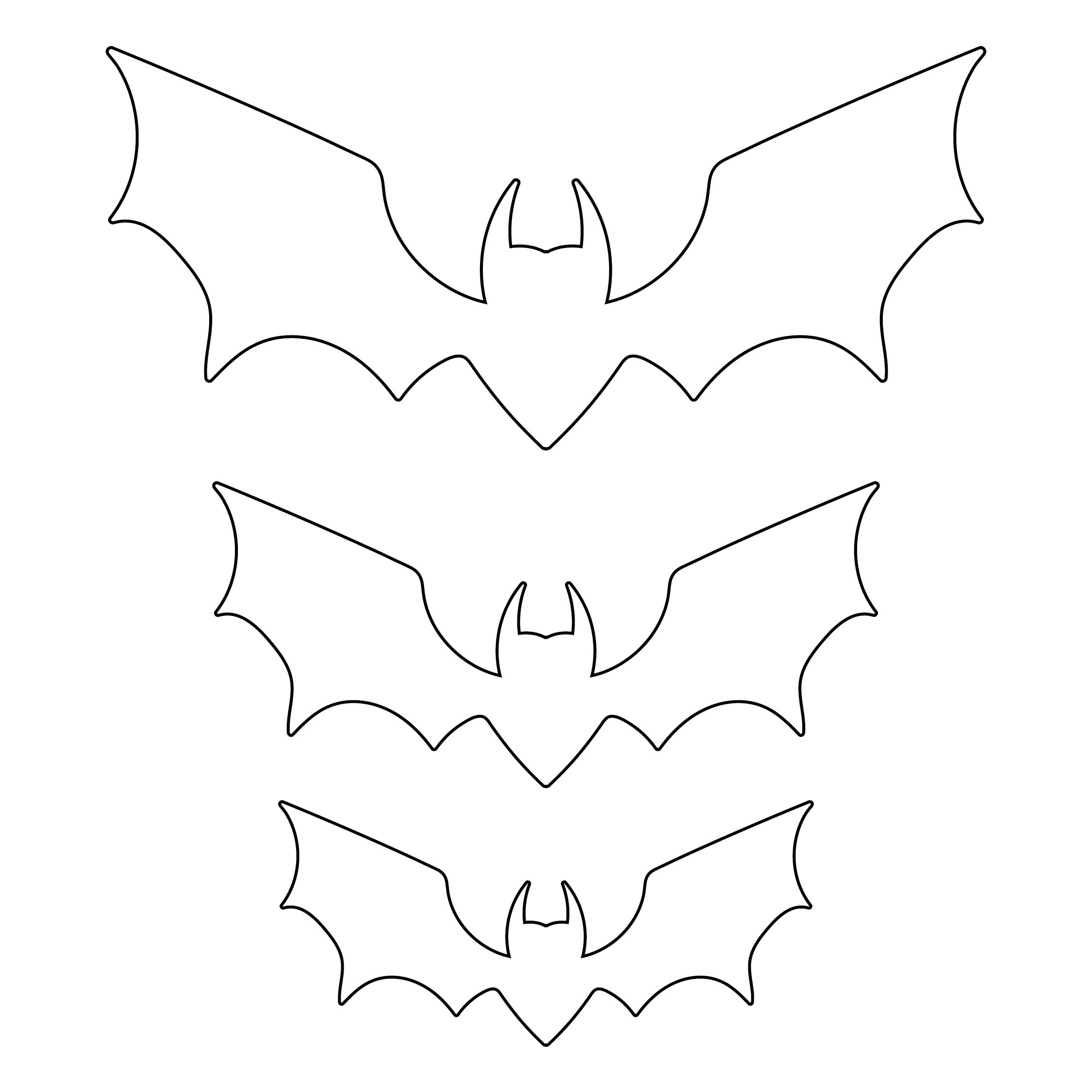 Free Bat Template Printable Printable Word Searches