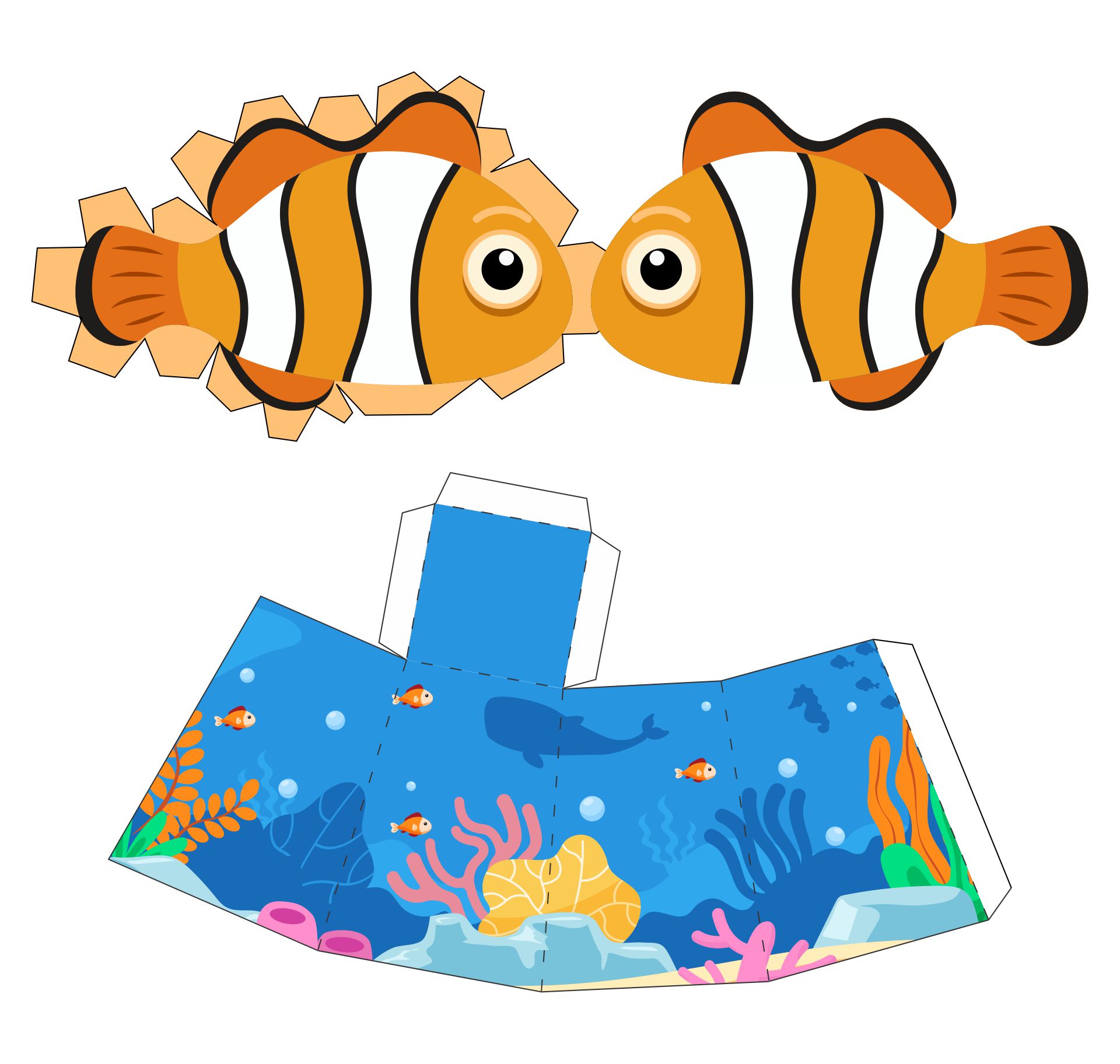 Nemo Printable 3D Paper Crafts Templates