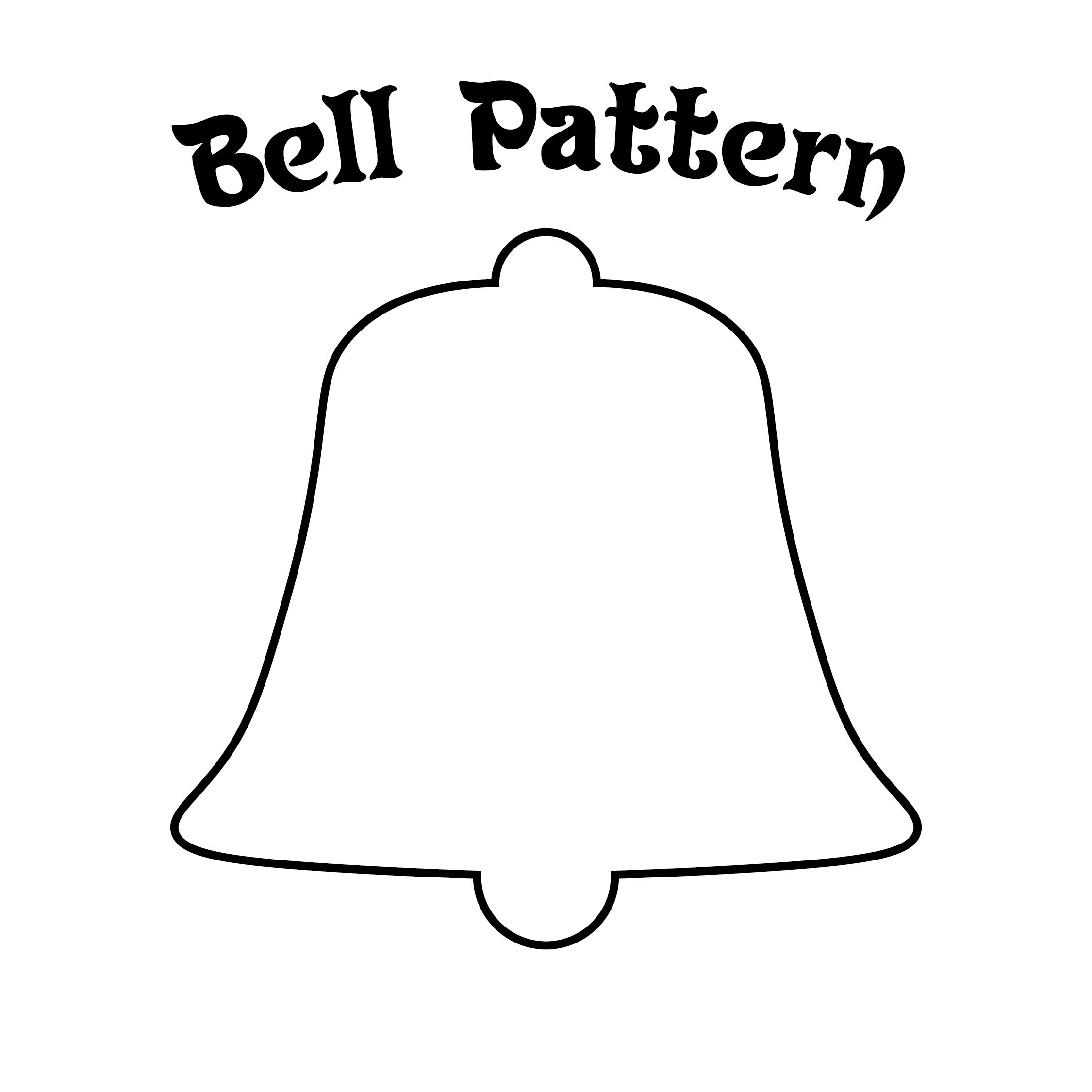 Free Printable Bell Template - Your Daily Printable