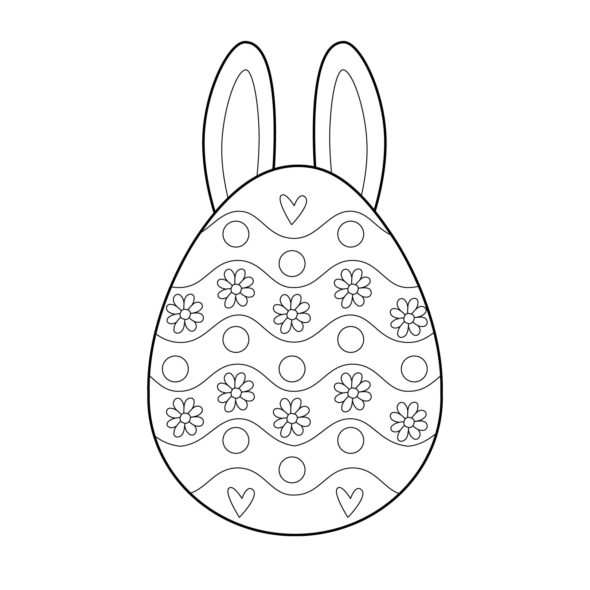 Free Printable Coloring Pages Easter Egg