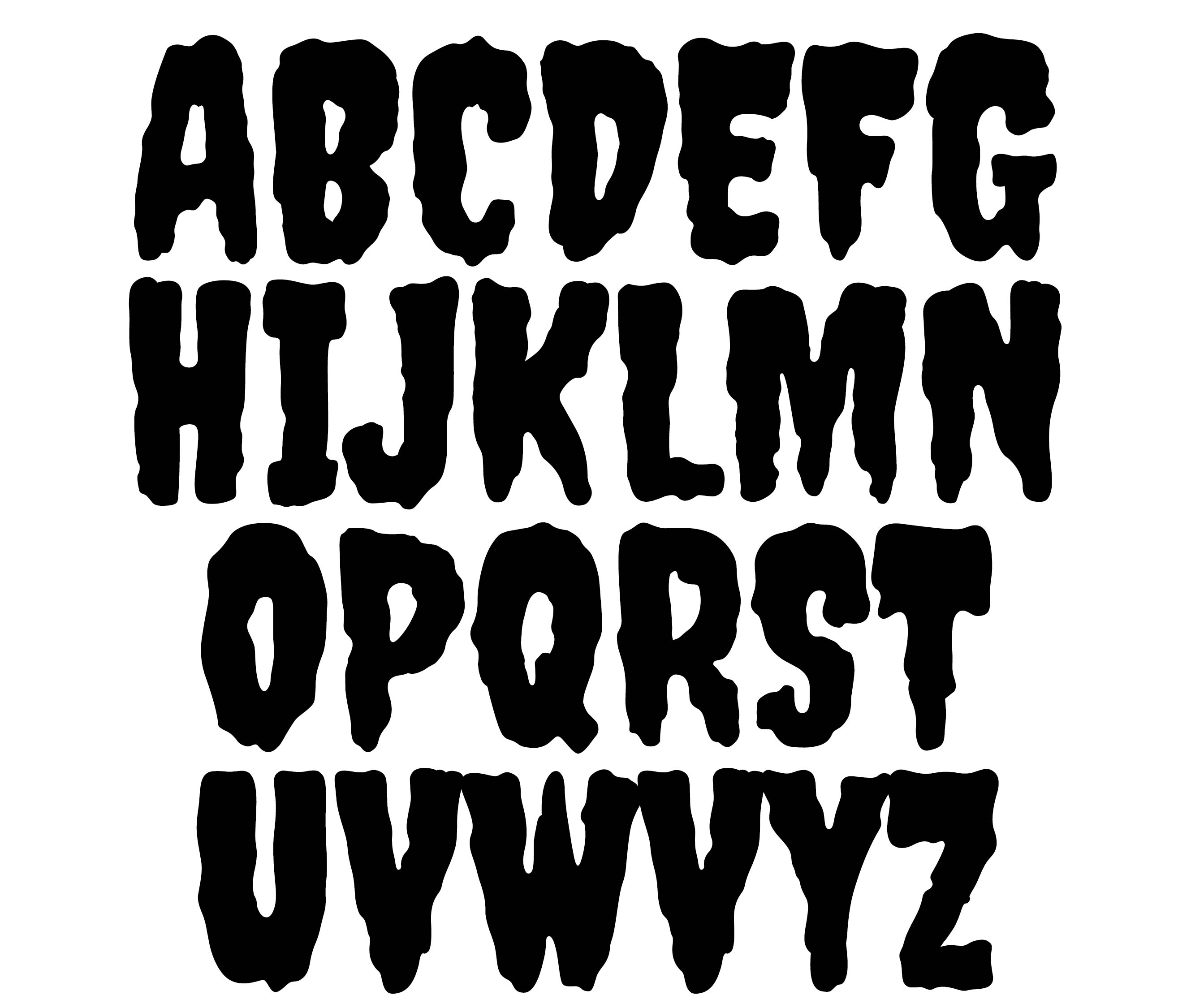 15 Best Halloween Printable Bubble Letters Y Printablee