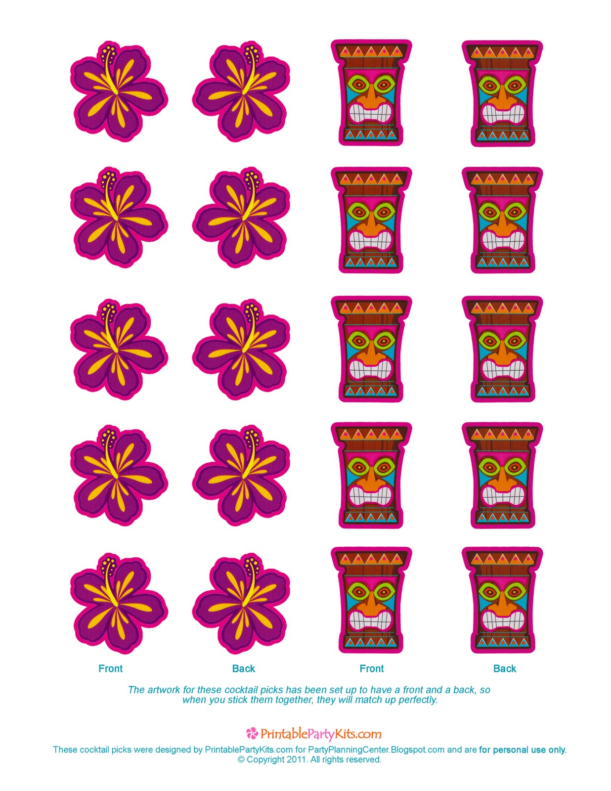 Luau Party Printables