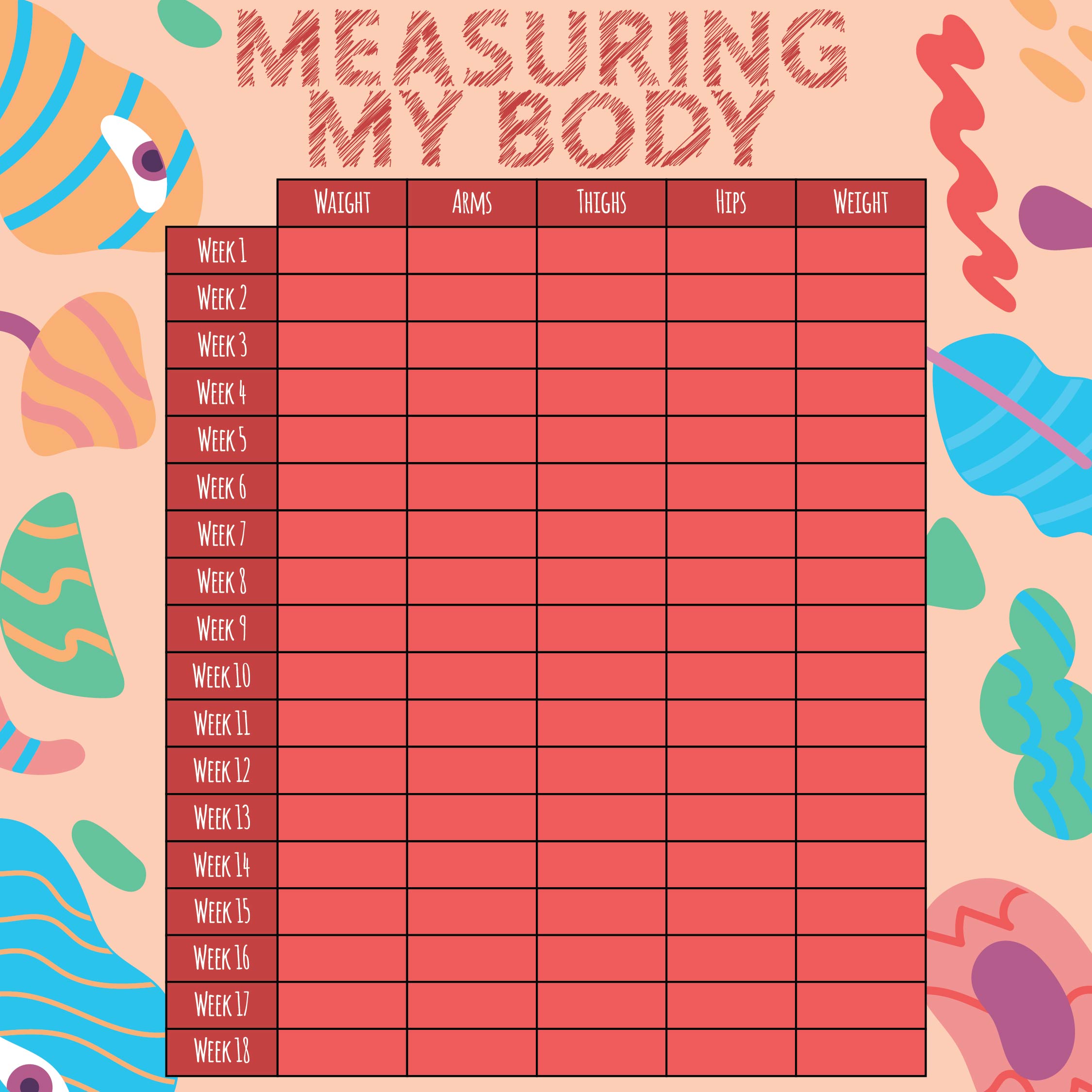 weight tracker chart