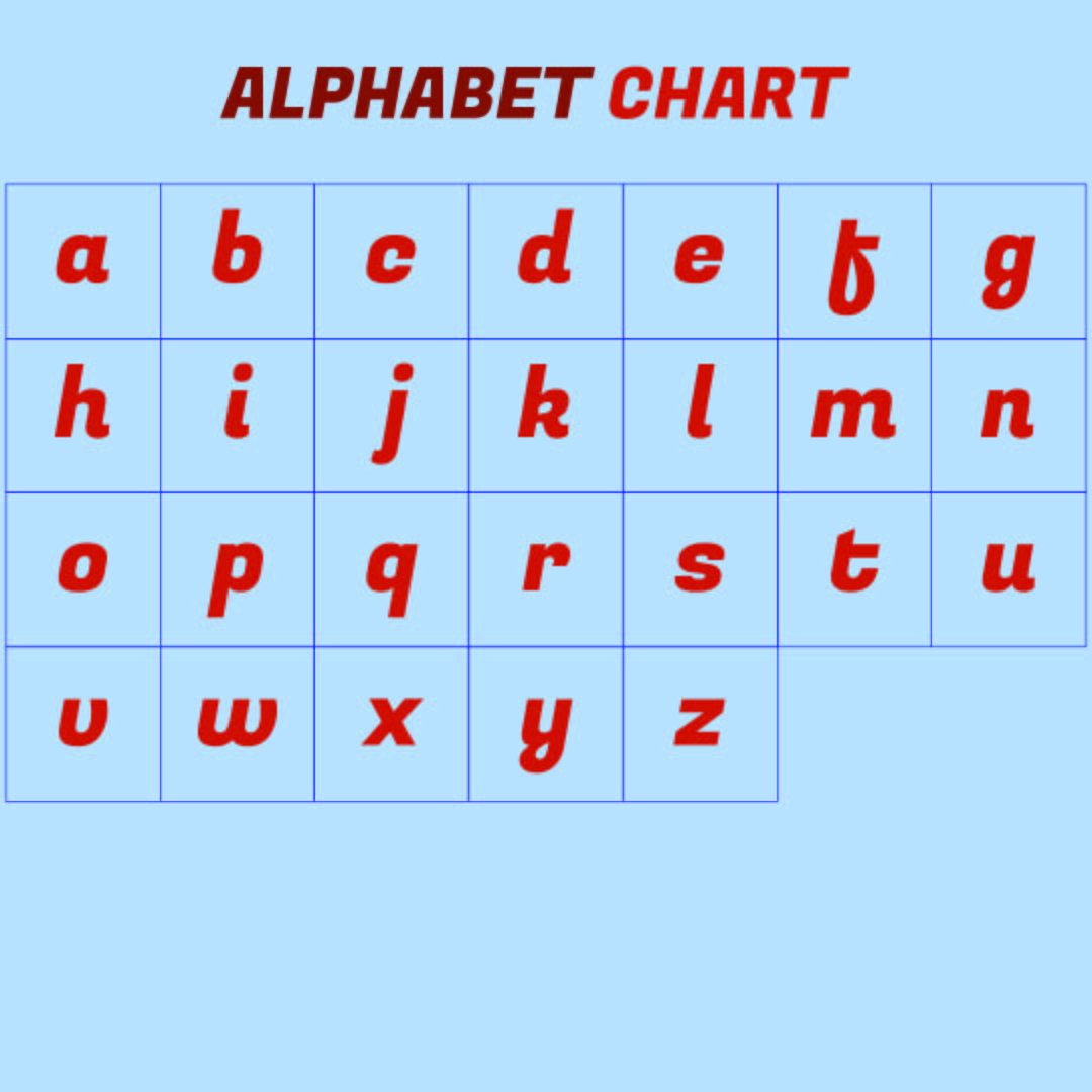 Printable Alphabet Uppercase & Lowercase Letters