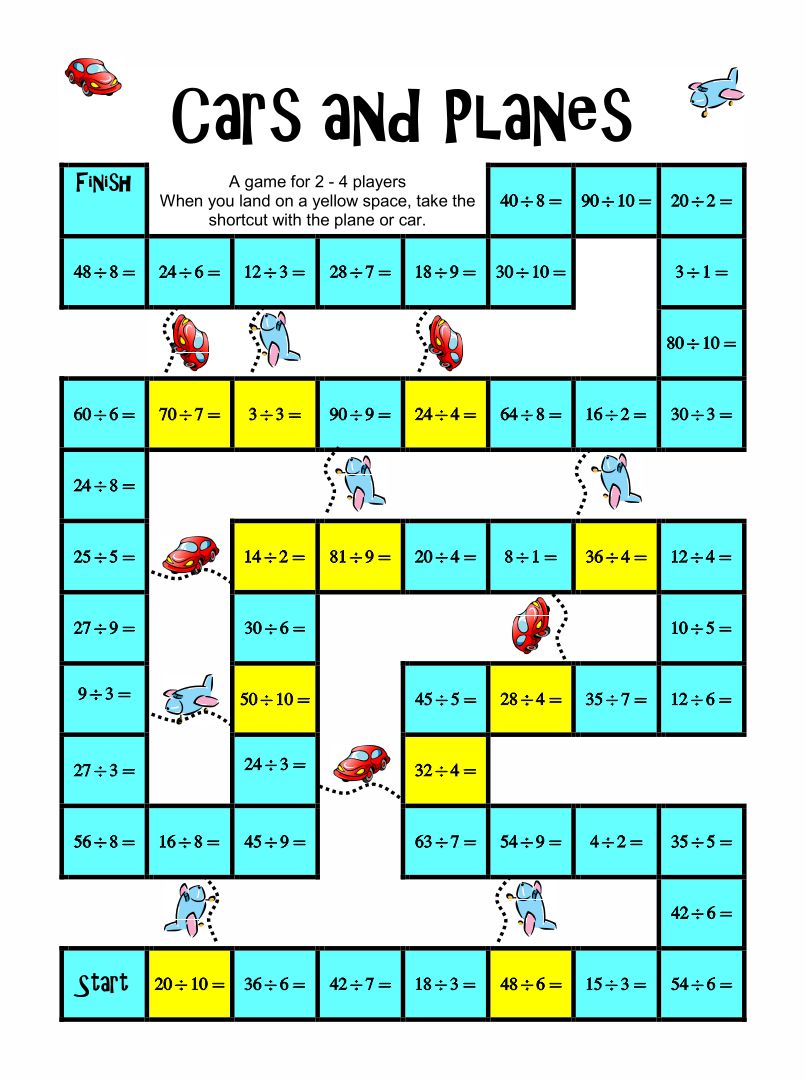 free printable math games for kindergarten students