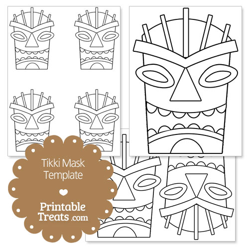 Tiki Mask Template Printable