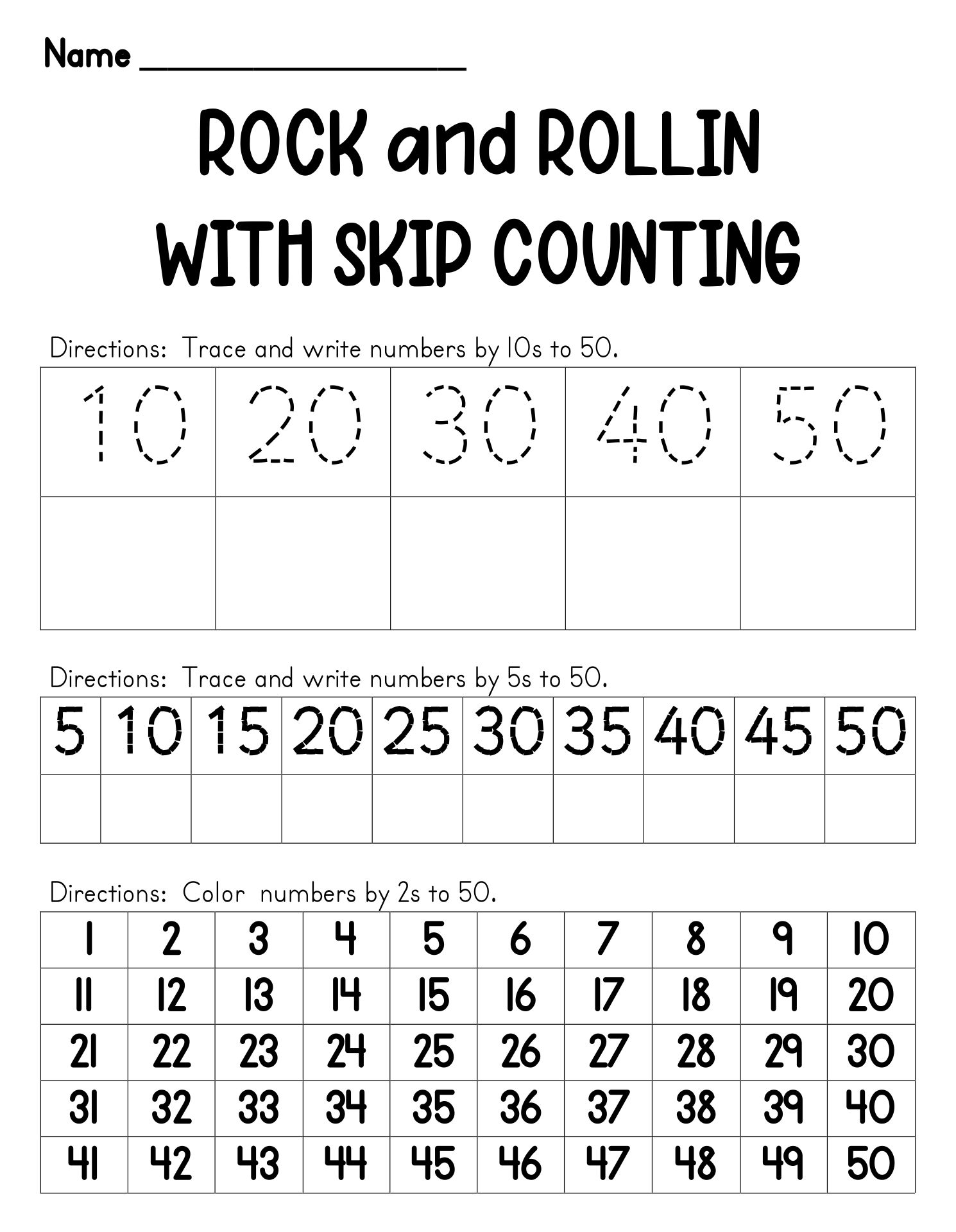50th Day Of School Printables