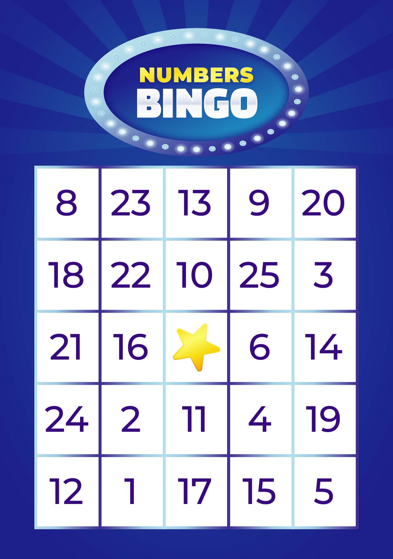bingo card generator numbers 1 75