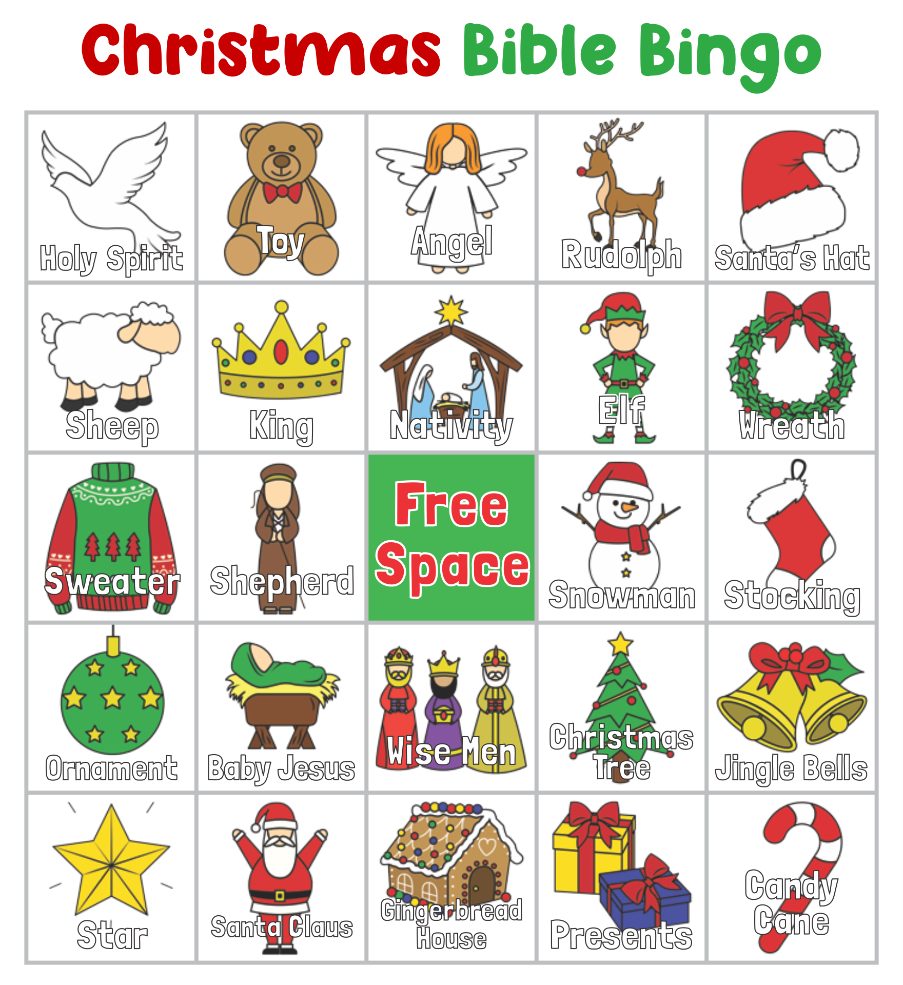 Bible Bingo Printable