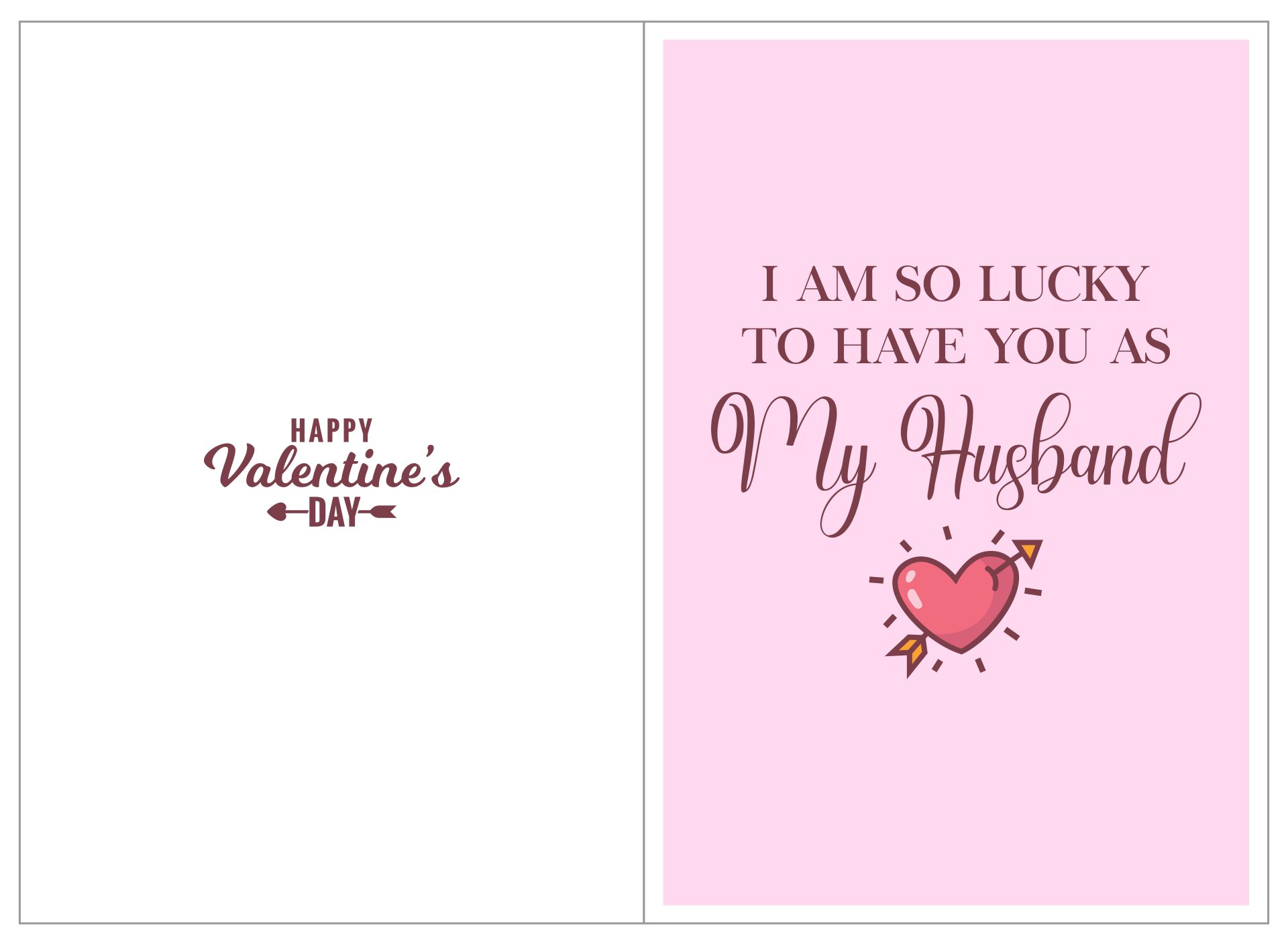 Valentine  Printable Template