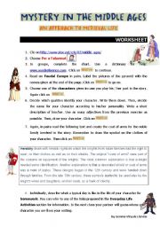 Middle Ages Activity Worksheets