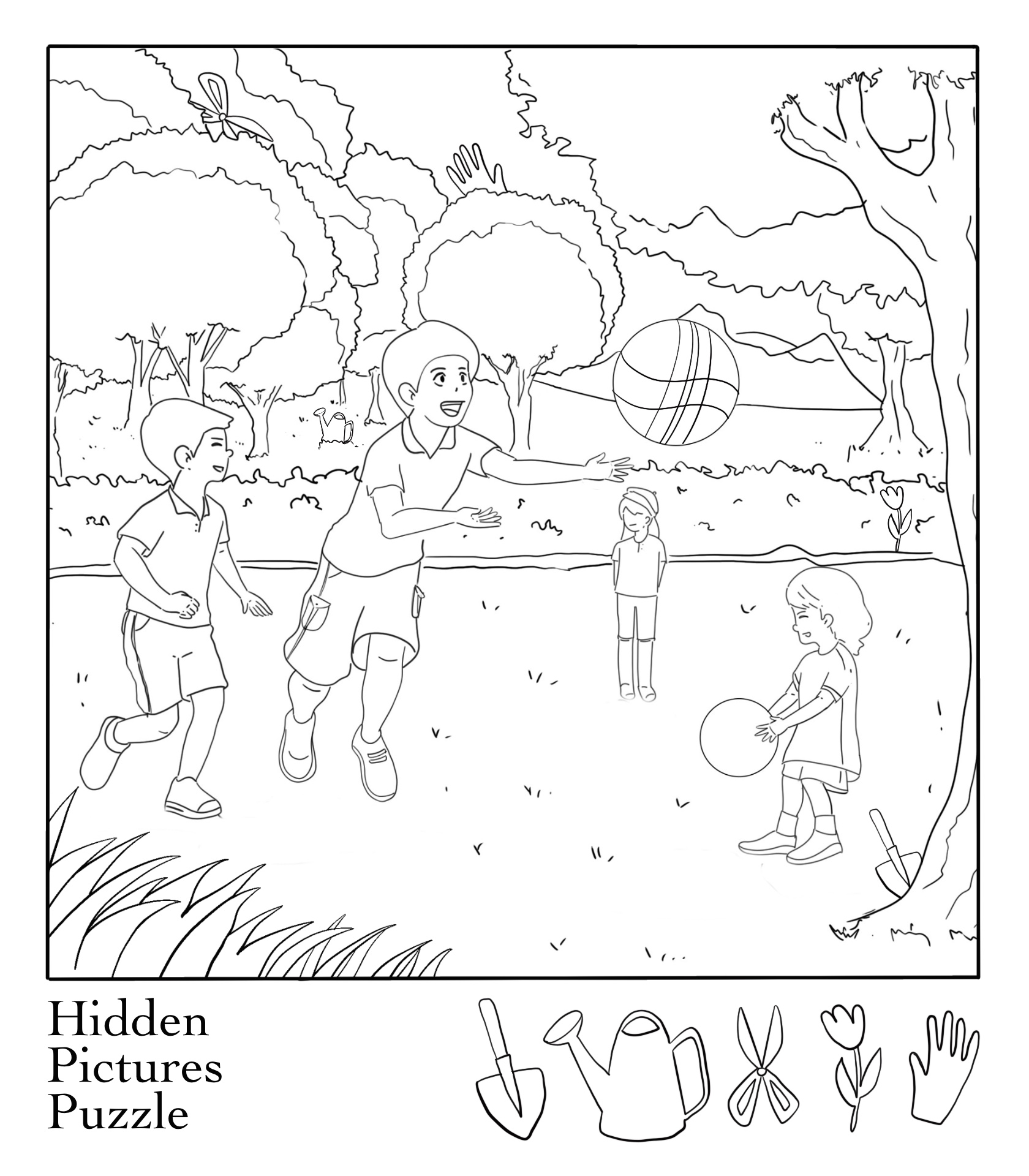 Printable Kids Hidden Object Puzzles